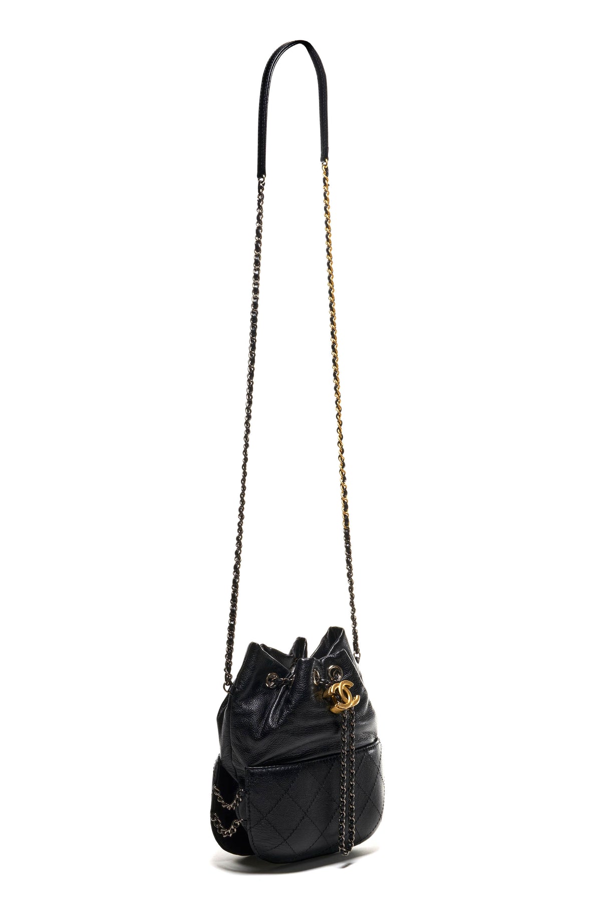 Chanel Black Mini Gabrielle Crossbody Purse