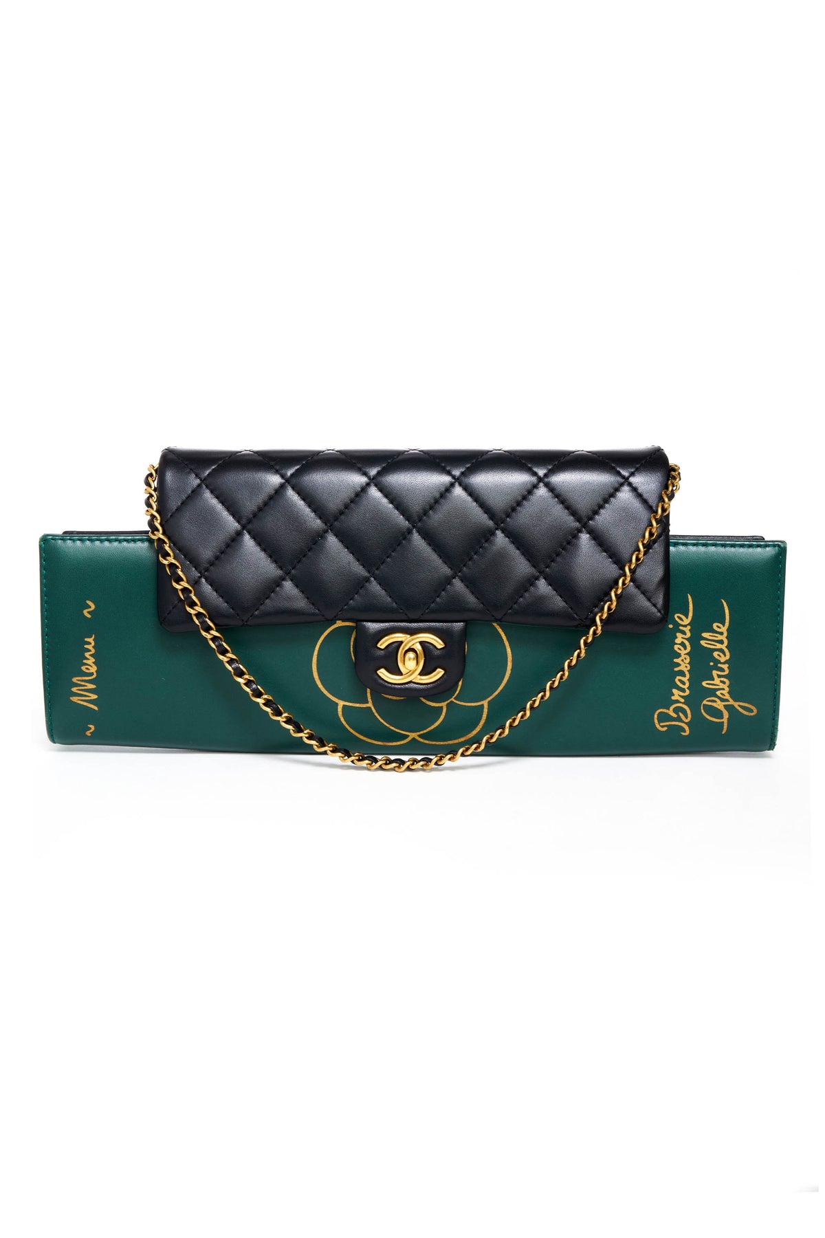 Chanel Rare Flap Purse Brasserie Gabrielle Menu Bag