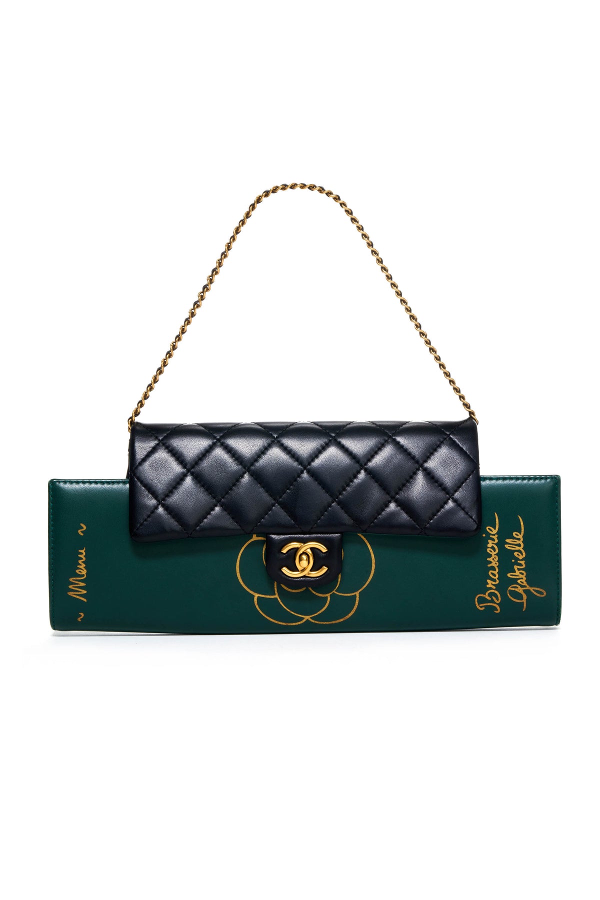 Chanel Rare Flap Purse Brasserie Gabrielle Menu Bag