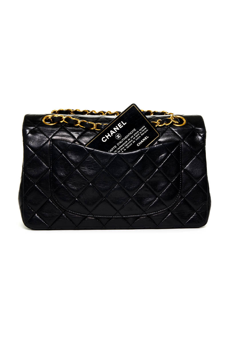 Chanel Vintage Black Double Flap Purse
