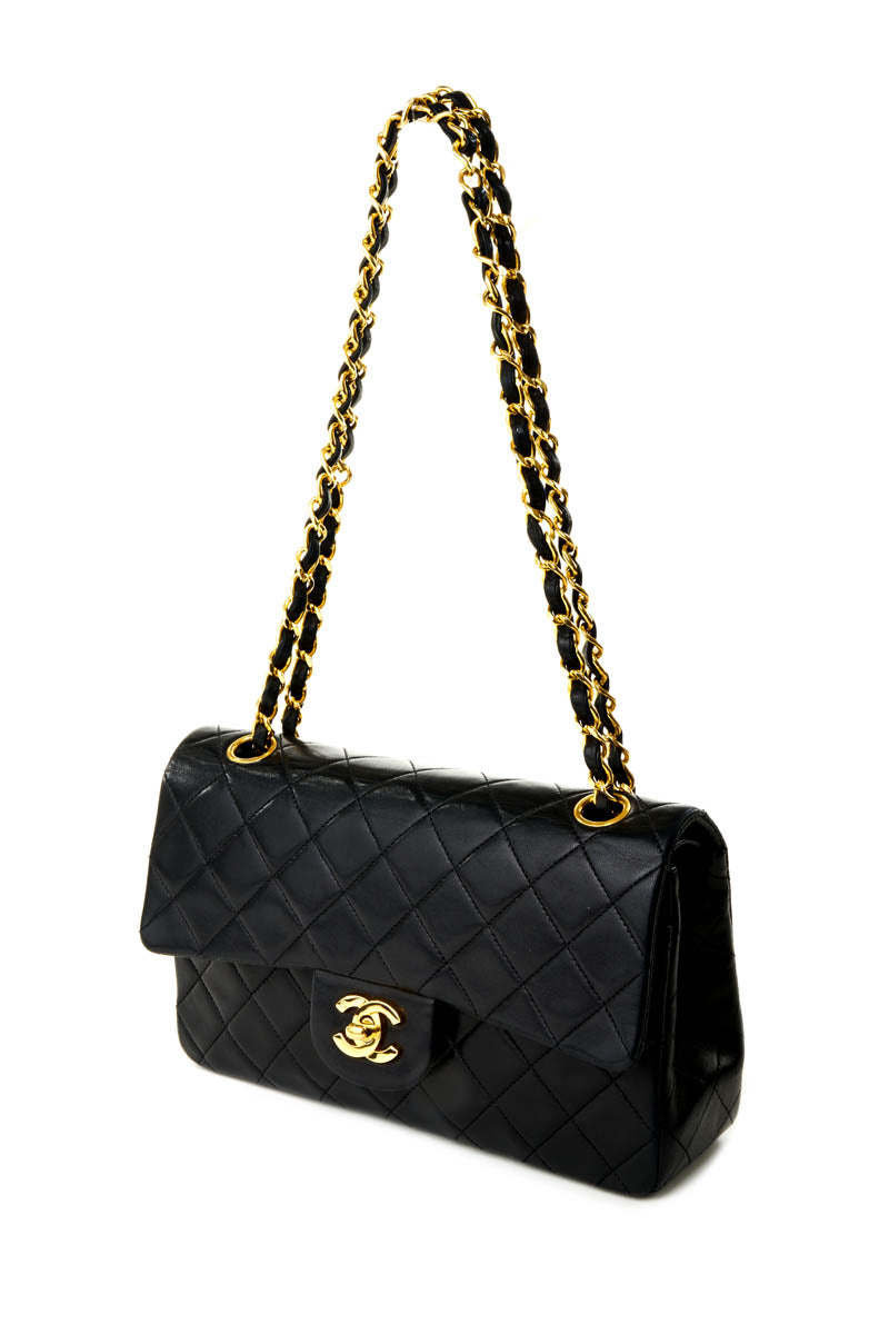 Chanel Vintage Black Double Flap Purse
