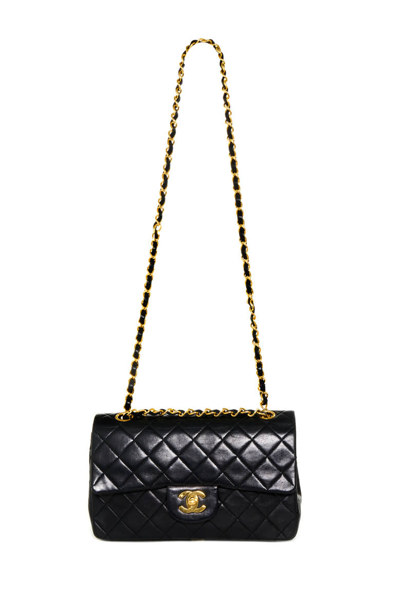 Chanel Vintage Black Double Flap Purse