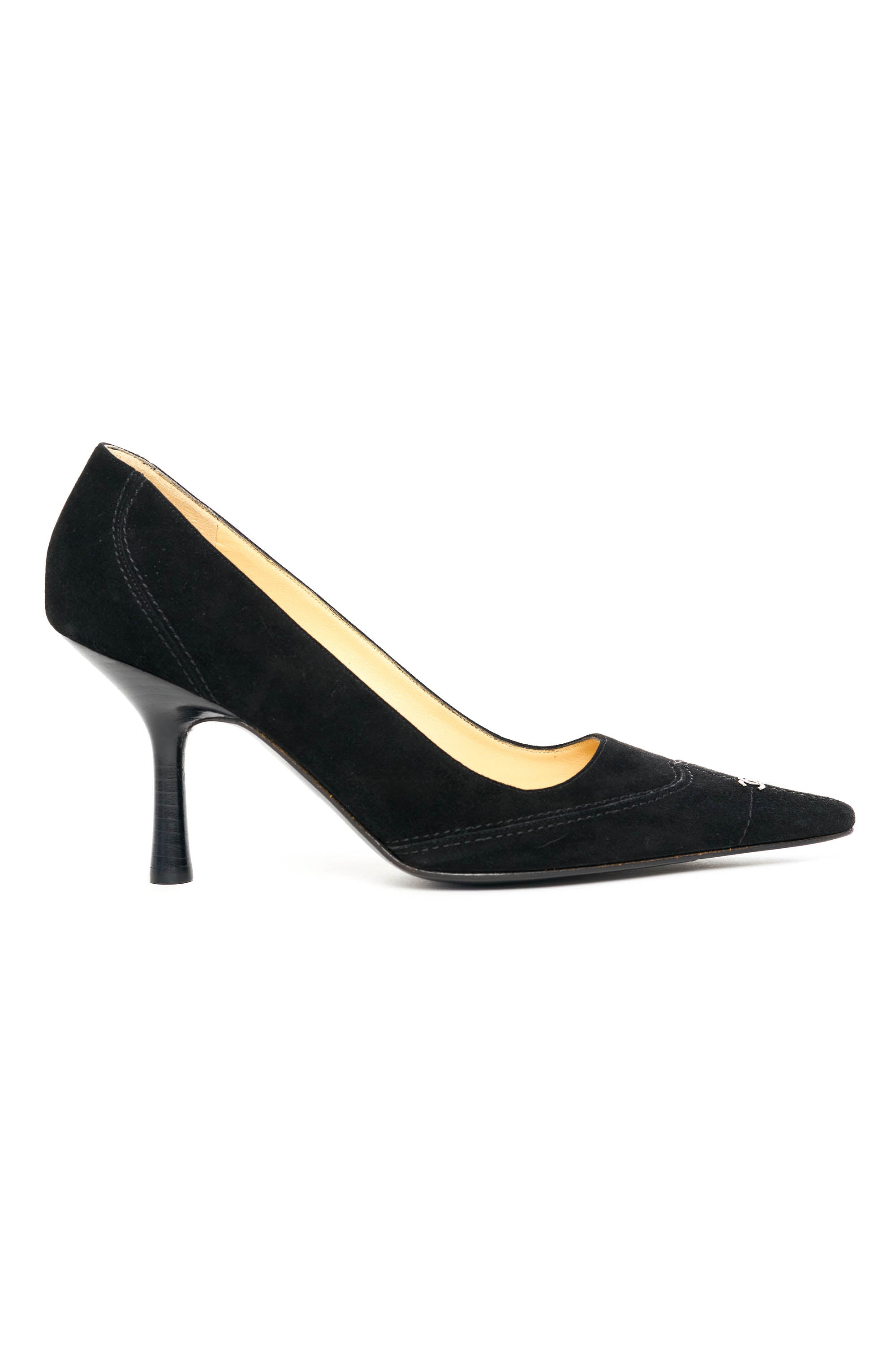 Chanel Black Pointed Toe Pump Size 39