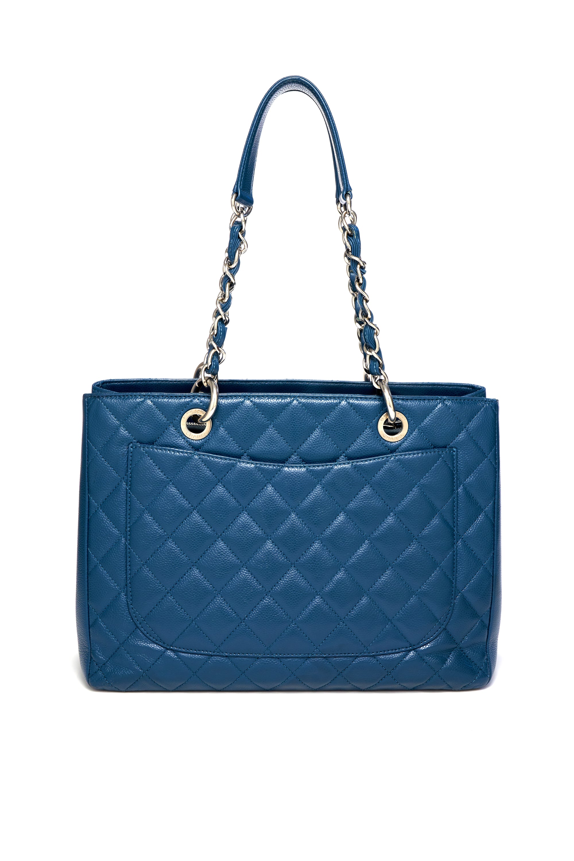 Chanel Grand Shopping Tote Medium Blue 2015-6