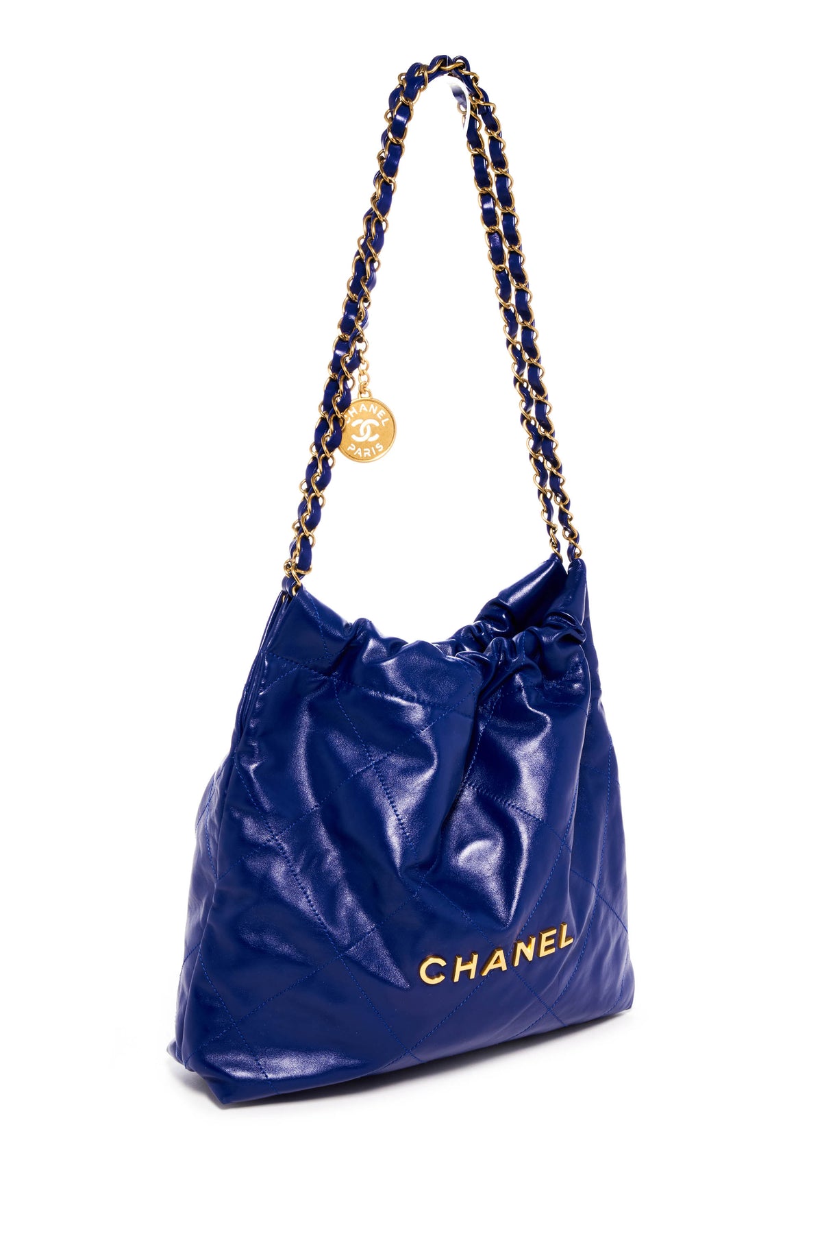 Chanel Medium French Ultramarine Blue Hobo Tote 22