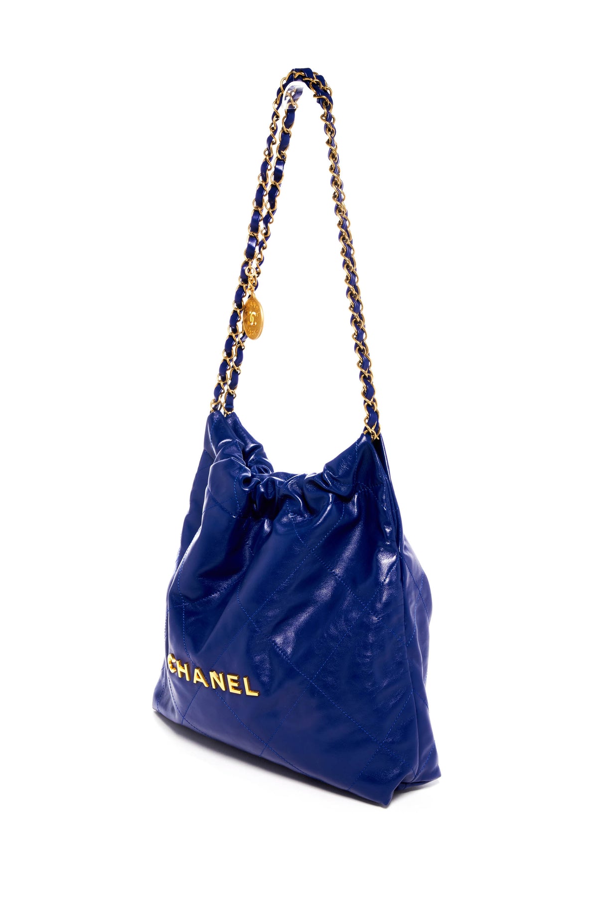 Chanel Medium French Ultramarine Blue Hobo Tote 22