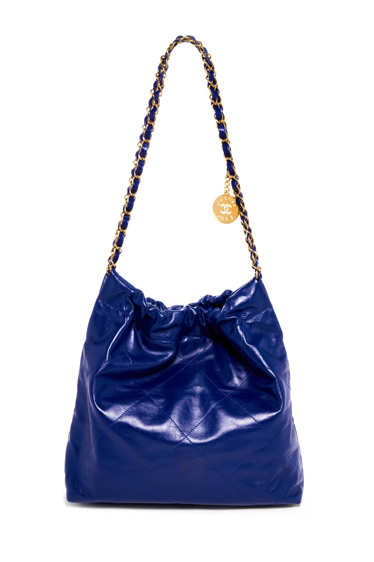Chanel Medium French Ultramarine Blue Hobo Tote 22