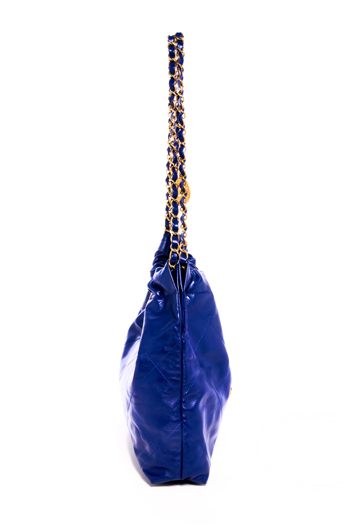 Chanel Medium French Ultramarine Blue Hobo Tote 22