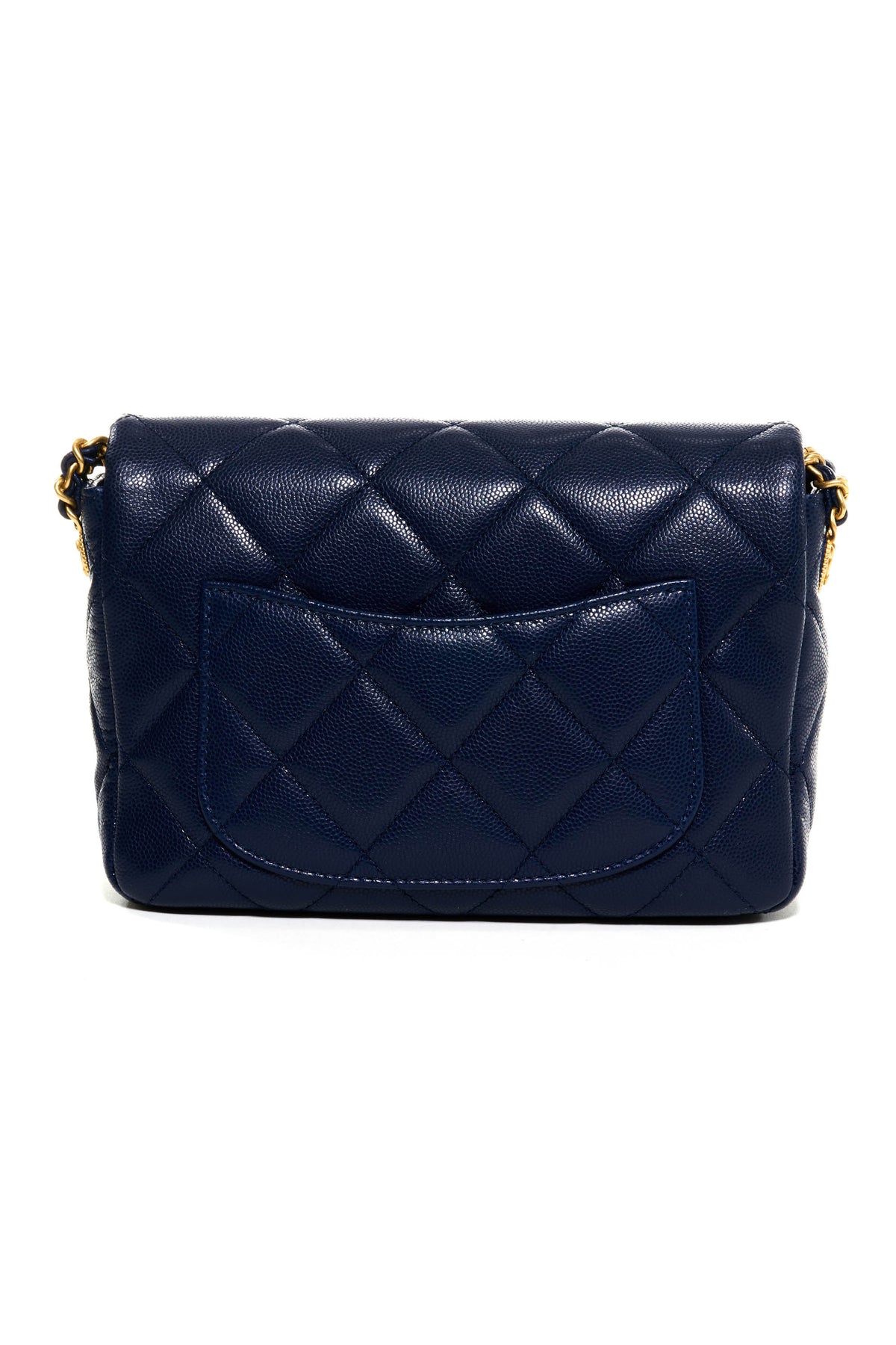 Chanel Navy &quot;Twist my Buttons&quot; Quilted Crossbody Purse