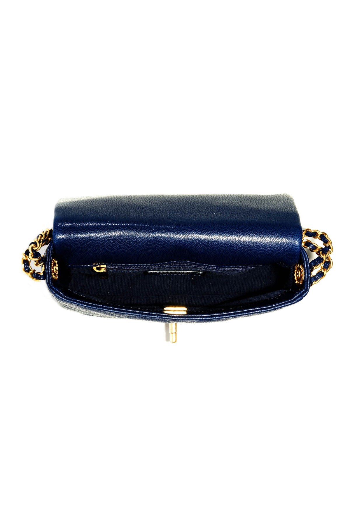 Chanel Navy &quot;Twist my Buttons&quot; Quilted Crossbody Purse