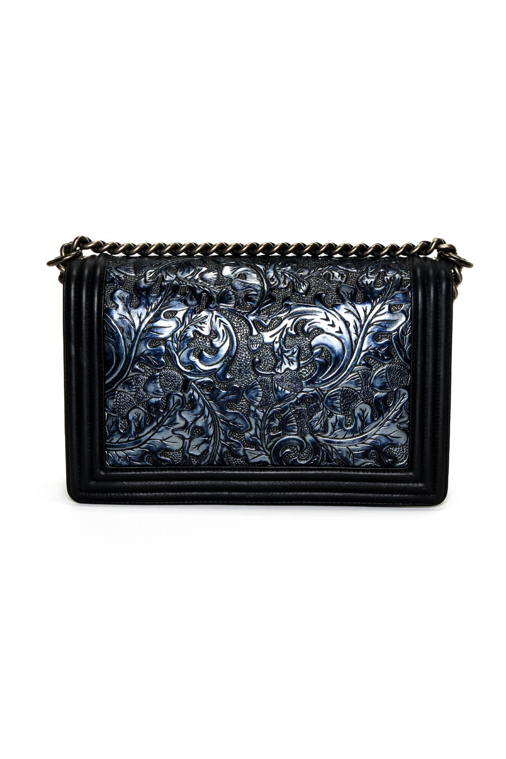 Chanel Cordoba Navy Boy Bag Paris Dallas 2014