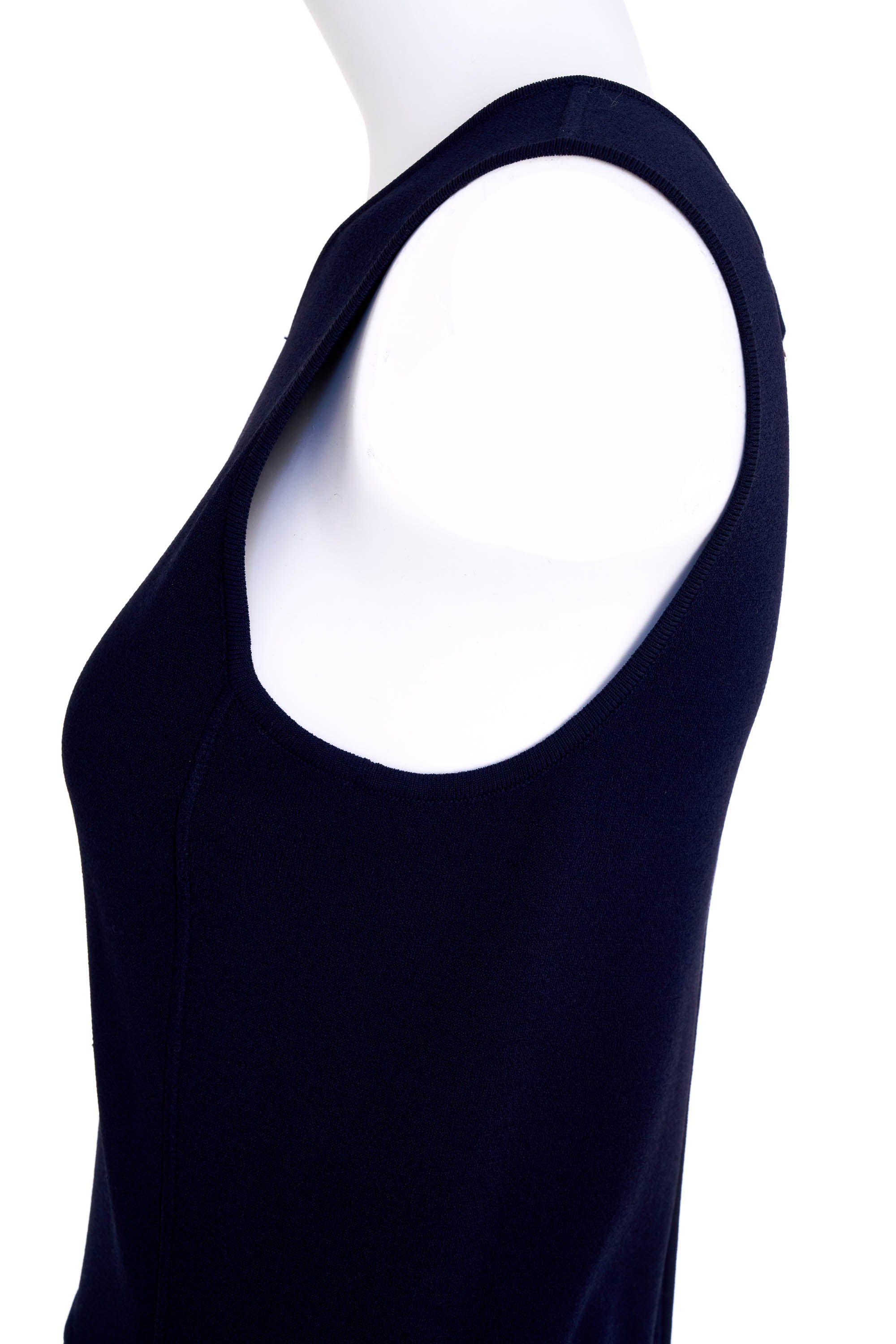 Chanel Sleeveless Navy Tennis Dress Size 40