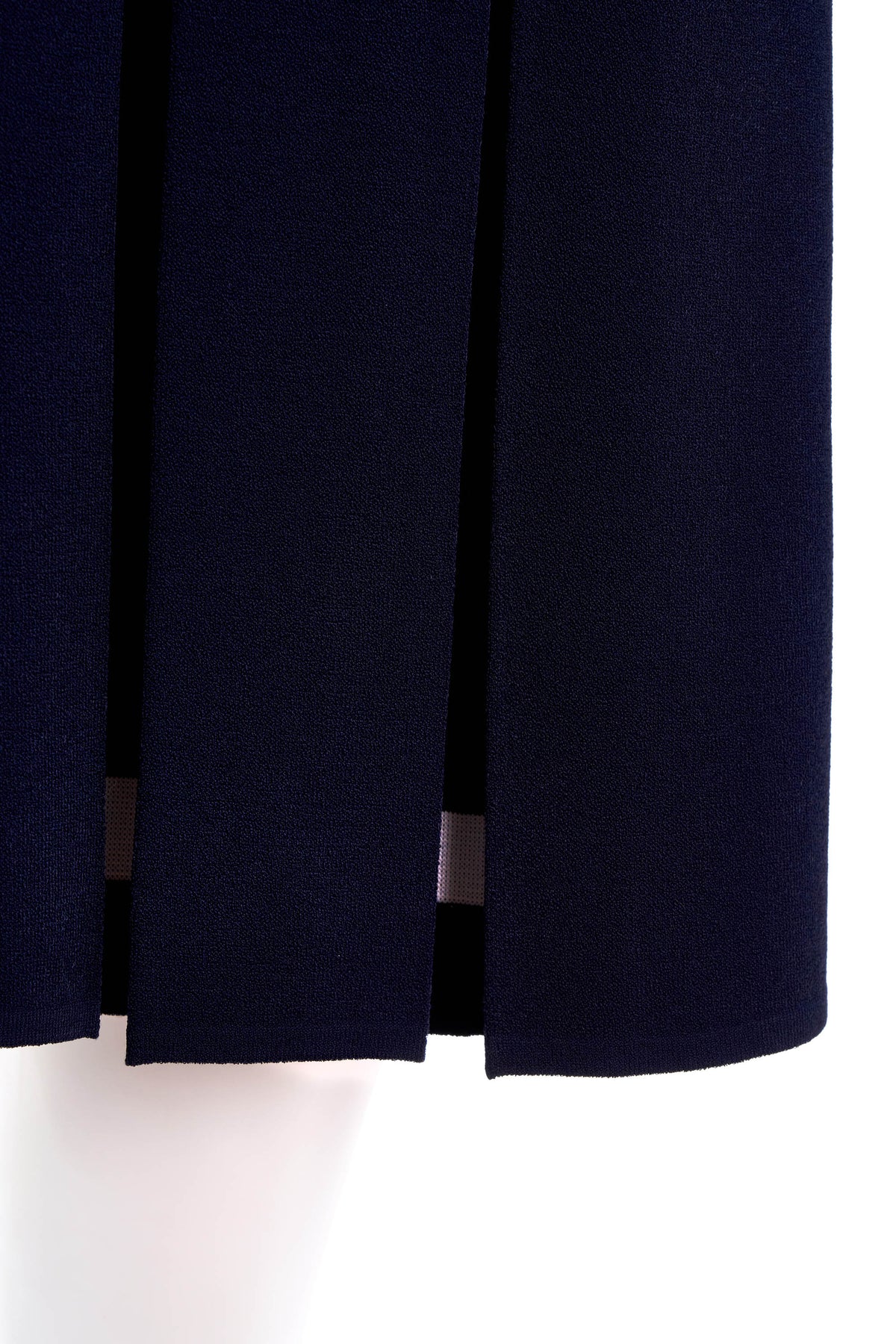 Chanel Navy Sleeveless Pleated Skirt Tennis Dress Size 40