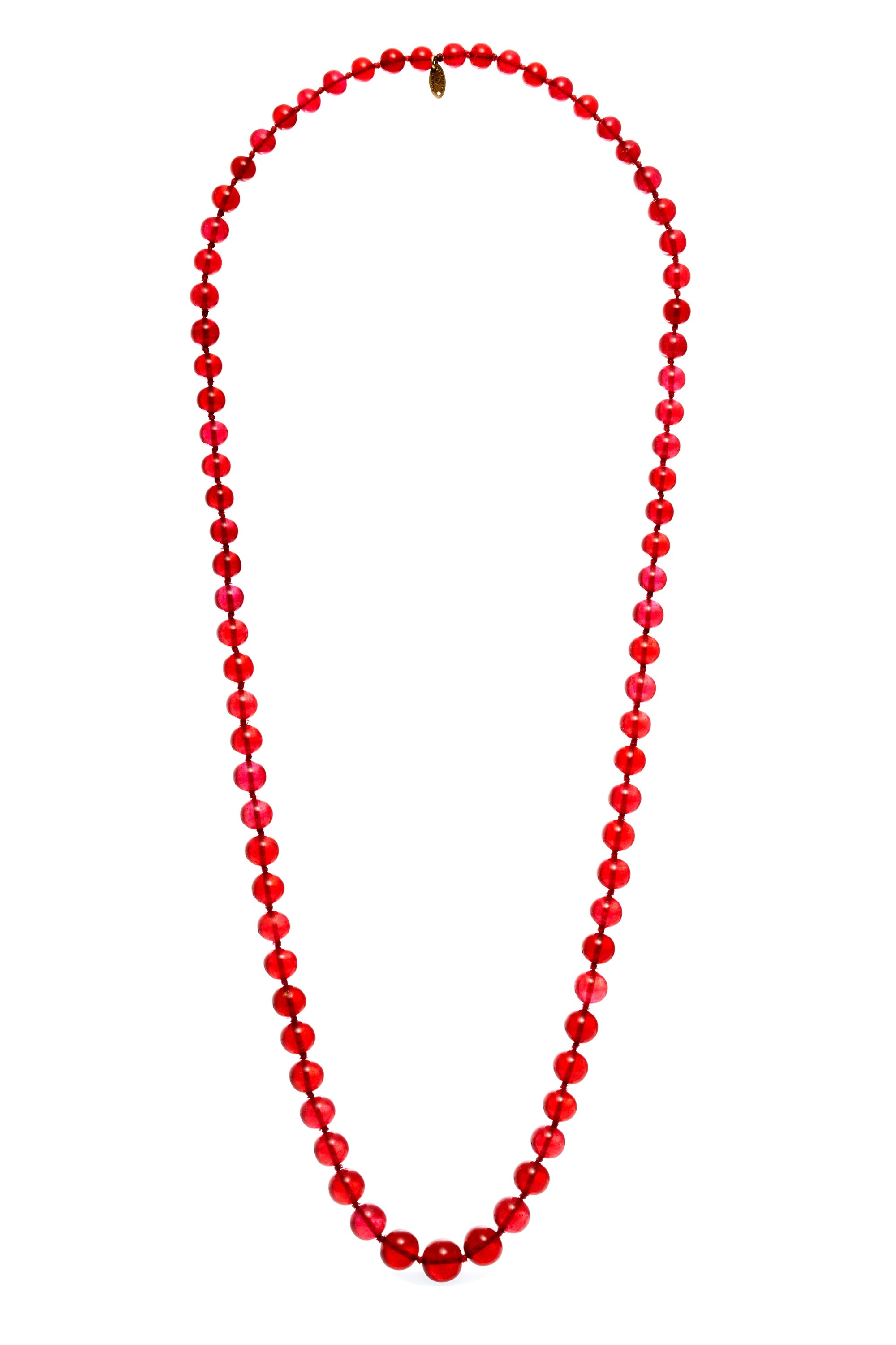 Chanel Vintage "Watermelon" Gripoix Bead Necklace