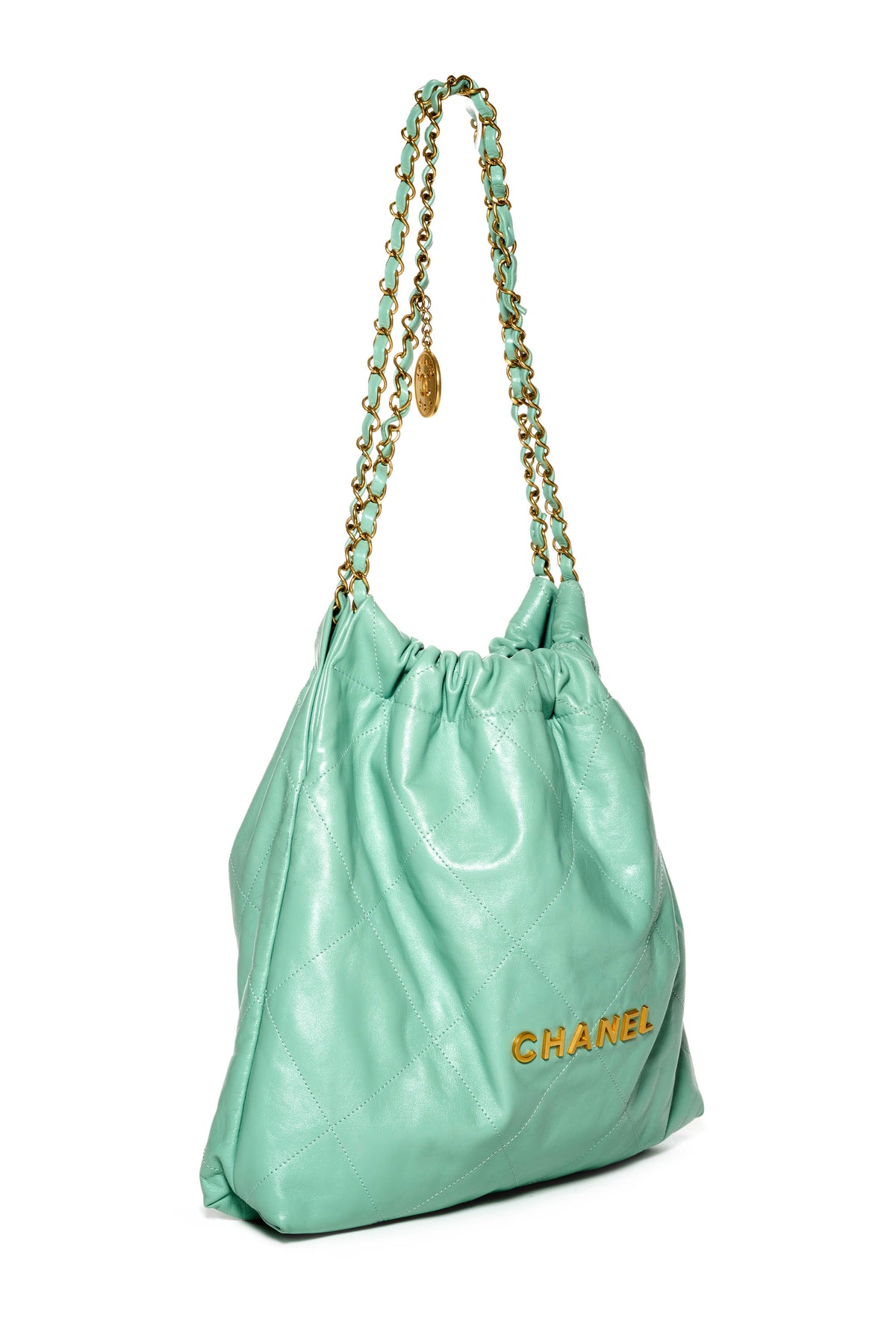 Chanel Medium Sea Form Green Hobo Tote 22