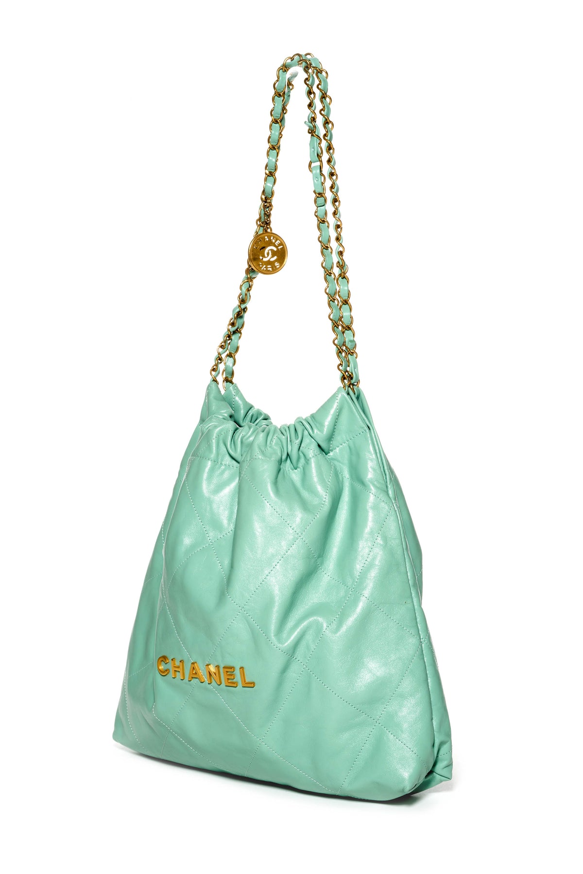 Chanel Medium Sea Form Green Hobo Tote 22