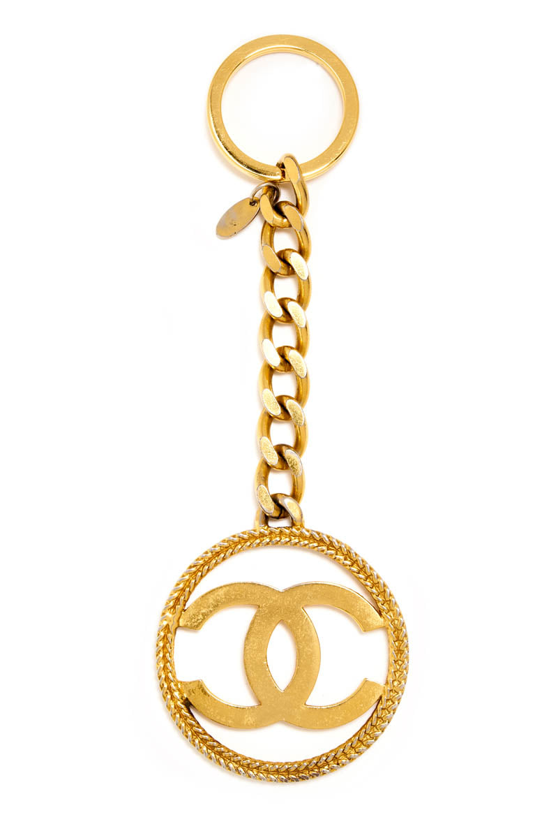 Chanel Logo Medallion Key Chain Collection 26 1980&#39;s