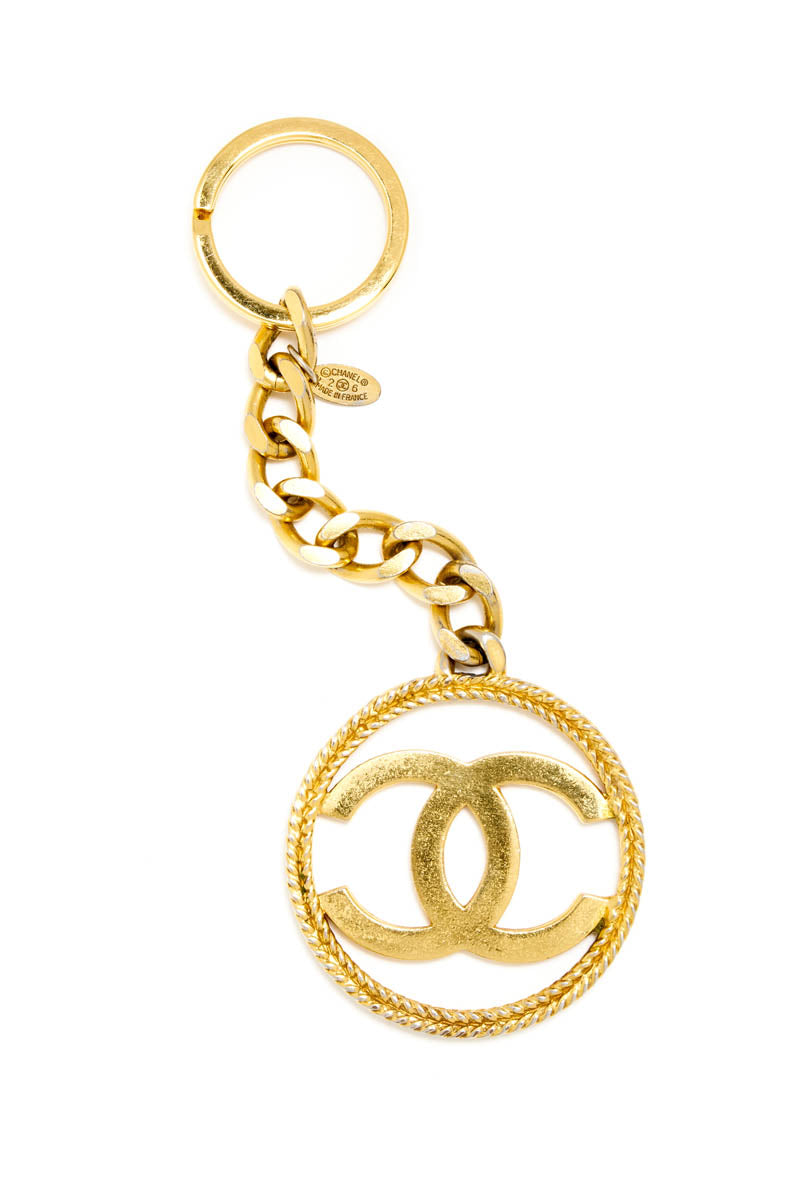 Chanel Logo Medallion Key Chain Collection 26 1980&#39;s