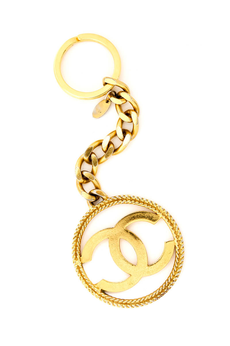 Chanel Logo Medallion Key Chain Collection 26 1980&#39;s