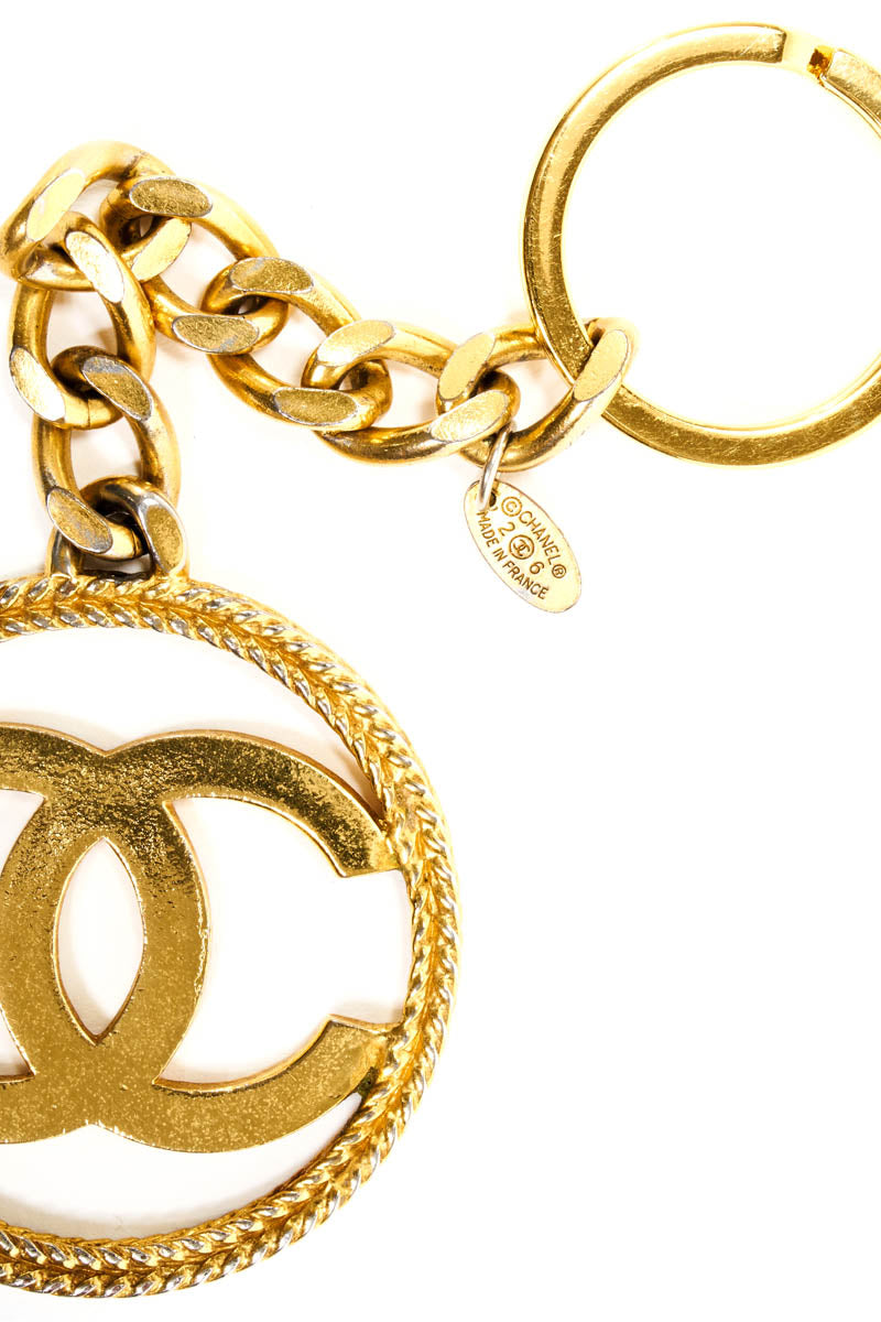 Chanel Logo Medallion Key Chain Collection 26 1980&#39;s