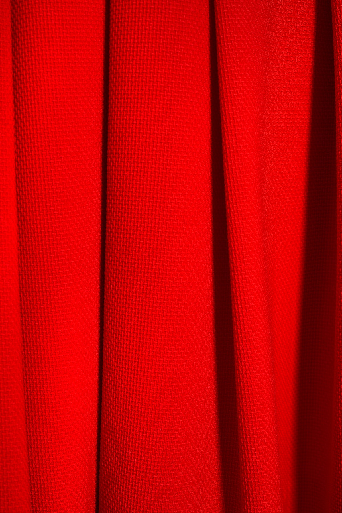 Chanel Boutique Vintage Red Pleated Mini Skirt