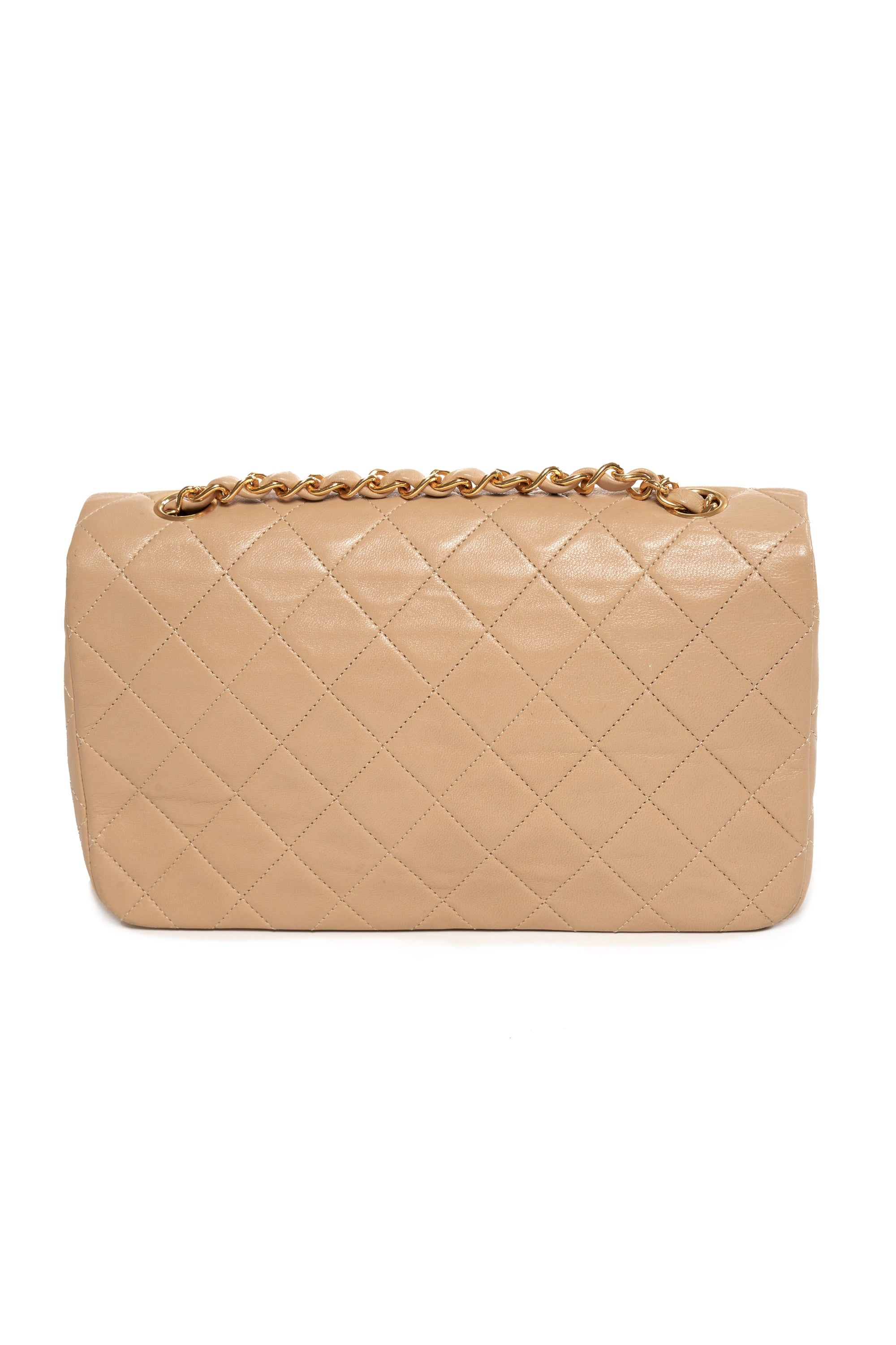 Chanel Vintage Nude Quilted Flap Purse