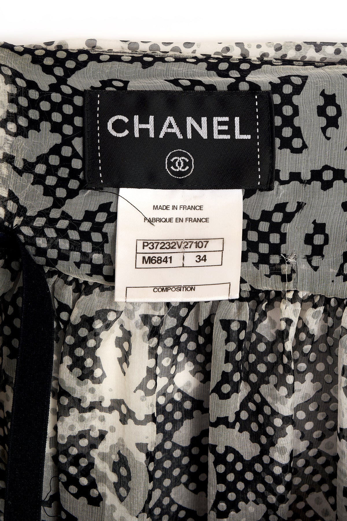 Chanel Black and White Tweed Jacket With Skirt