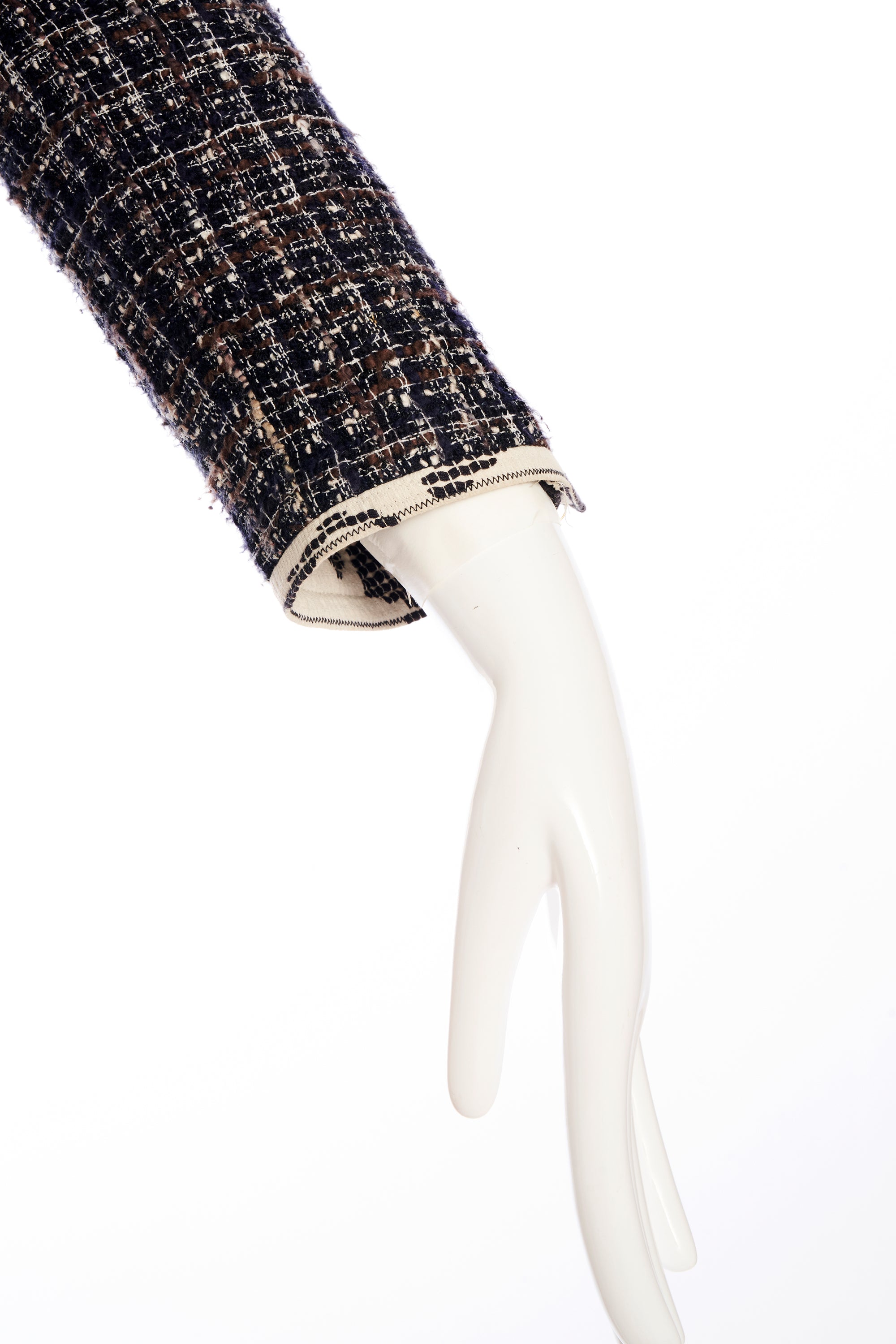 Chanel Grey Tweed Jacket 2006 Size 36 - Foxy Couture Carmel