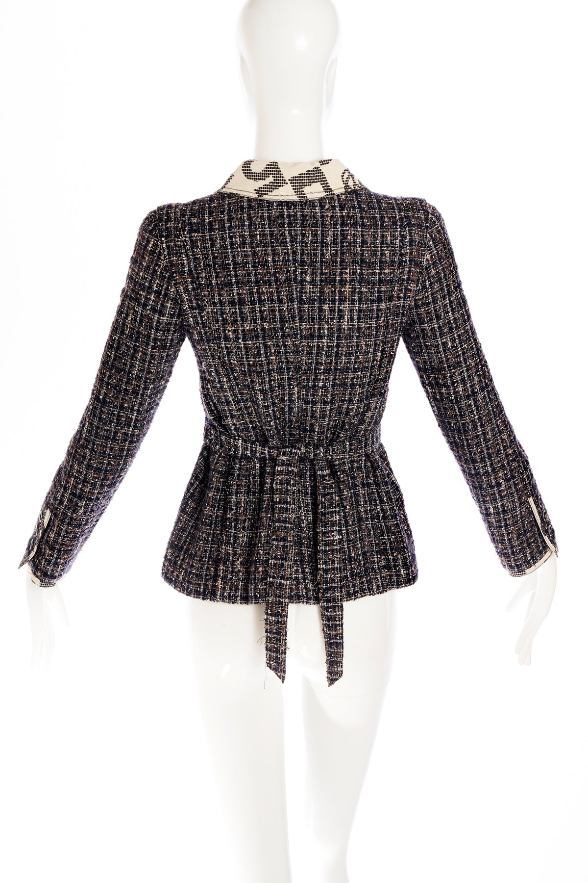 Chanel Grey Tweed Jacket 2006 Size 36