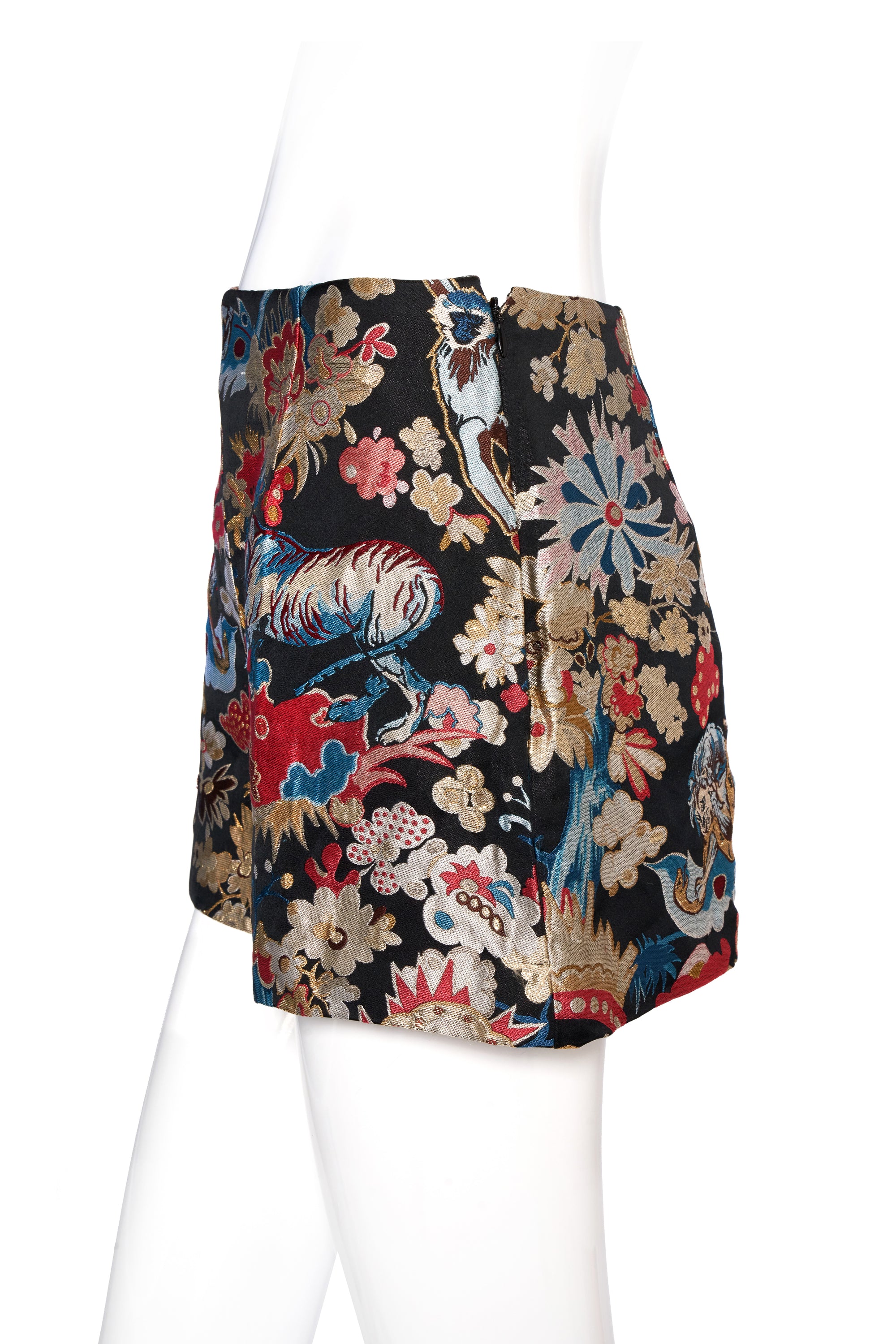 Christian Dior Brocade Lion and Tiger Pattern Shorts