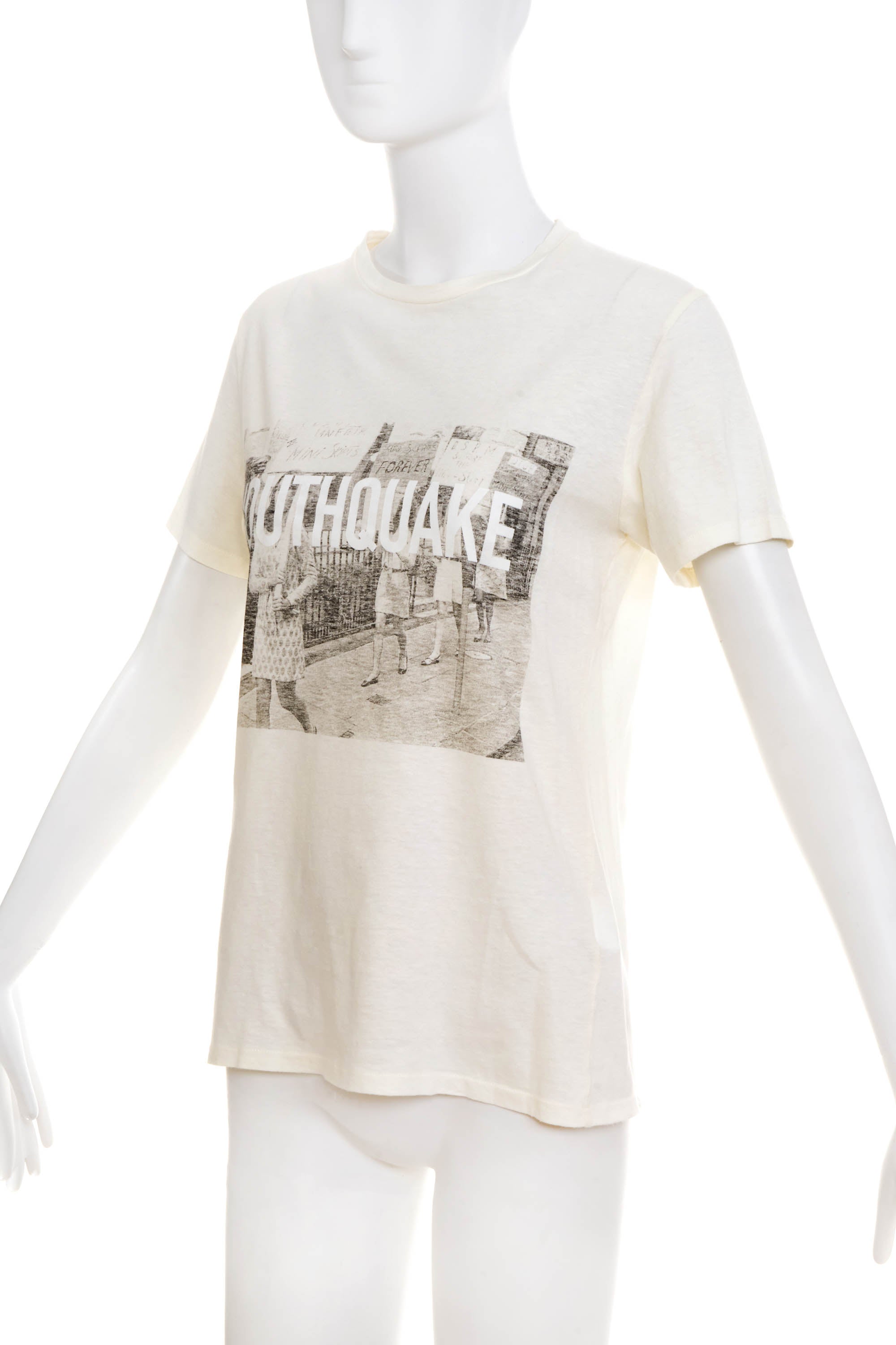 Christian Dior White "Youthquake" Print Shirt Size XS