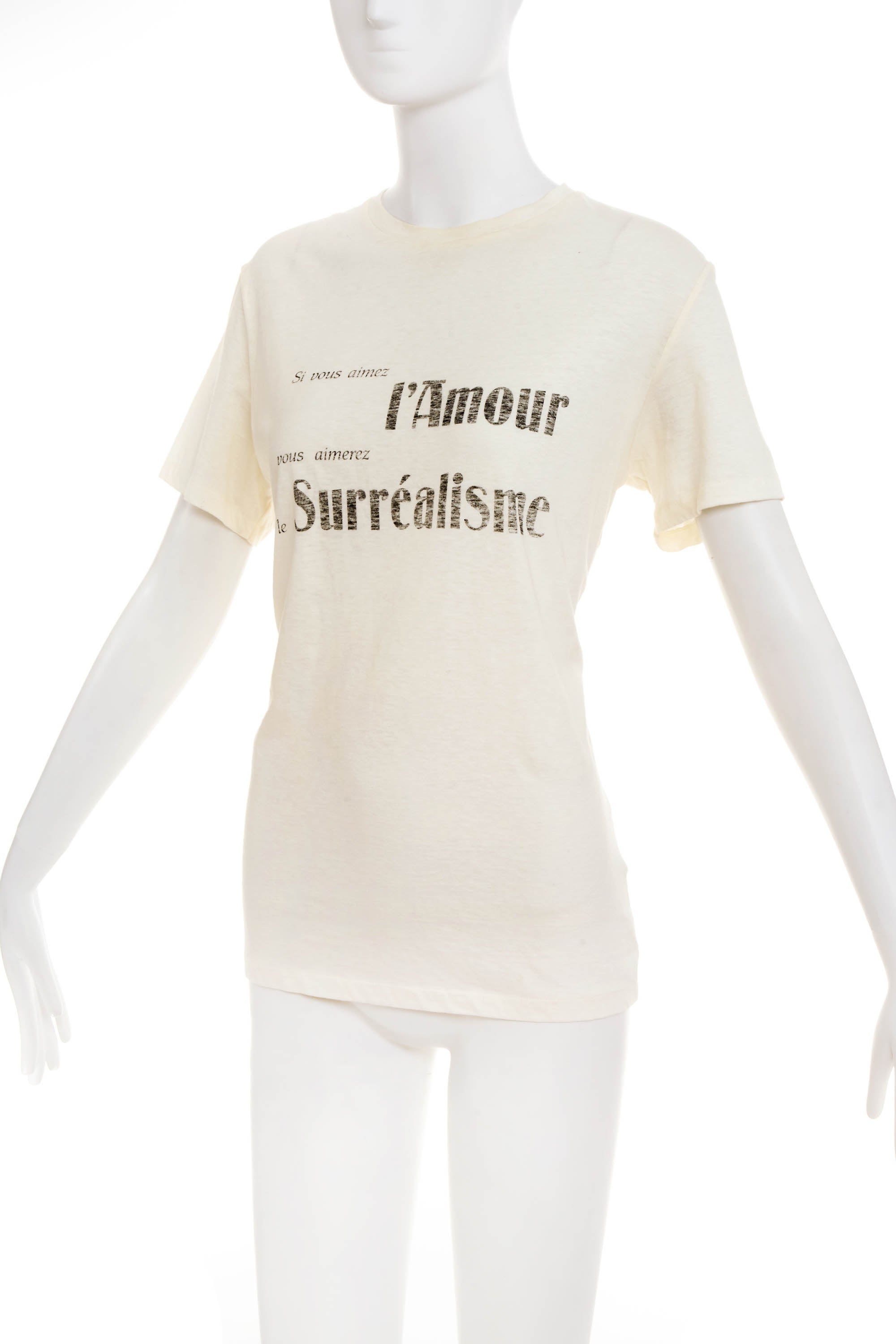 Christian Dior "L'amour Surrealisme" White Shirt Size M