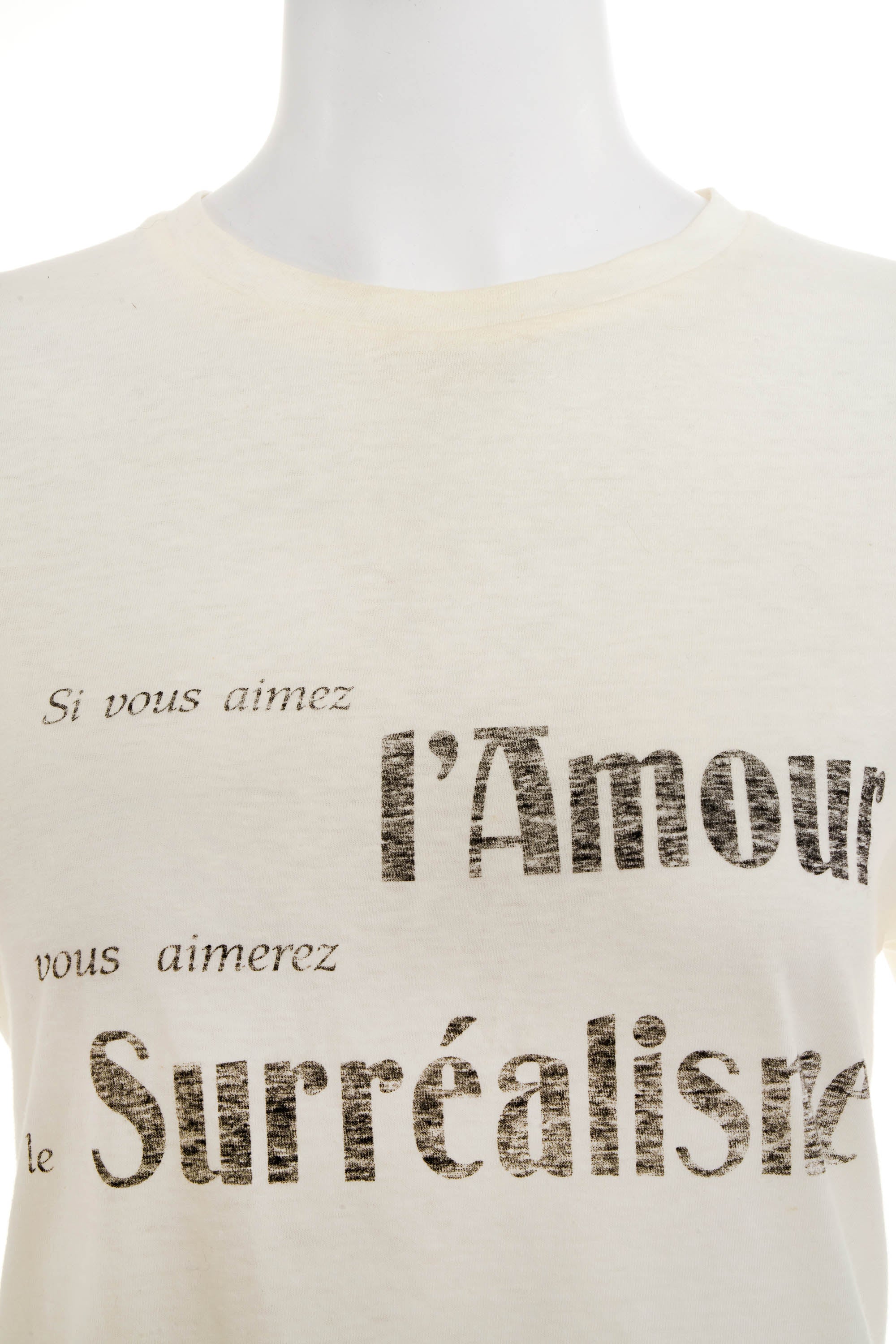 Christian Dior "L'amour Surrealisme" White Shirt Size M