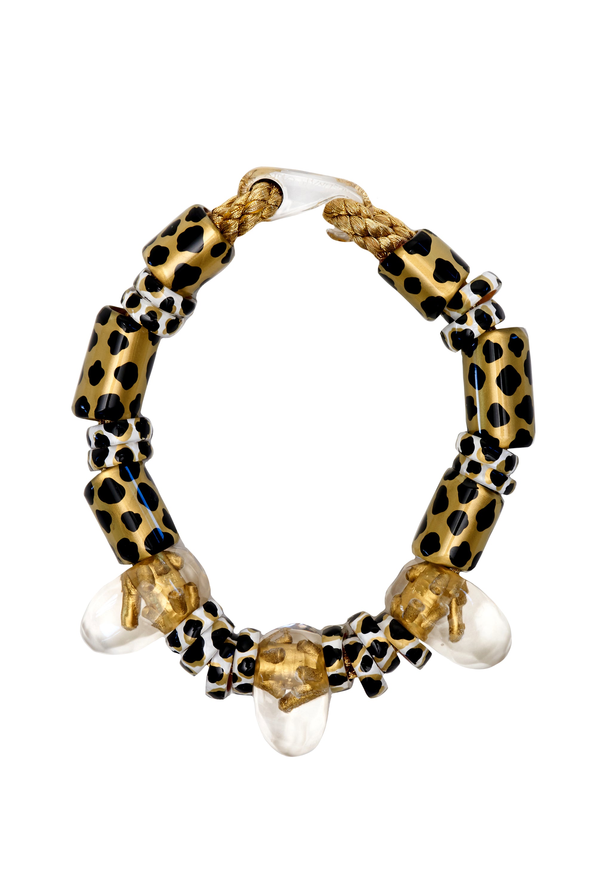 Christina McCarthy Lucite Leopard Choker