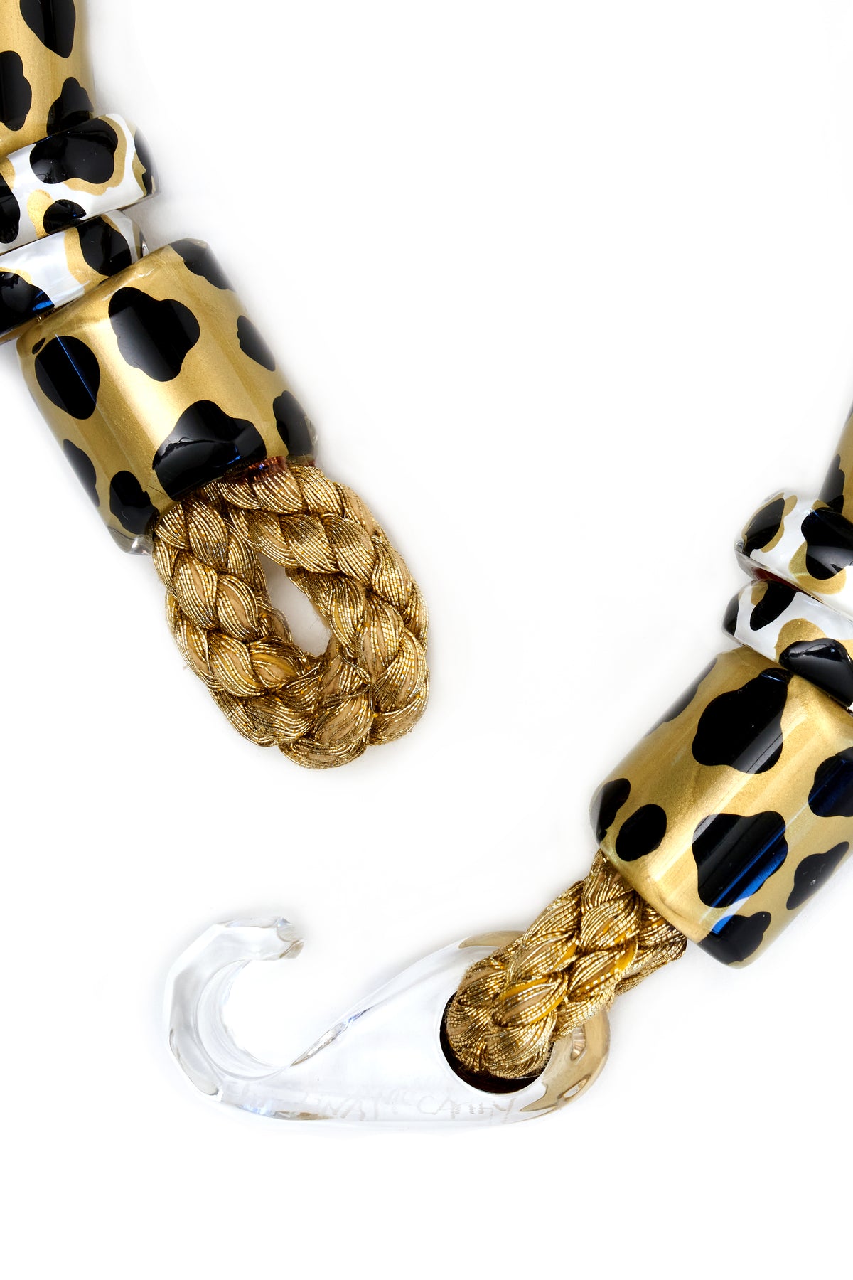 Christina McCarthy Lucite Leopard Choker