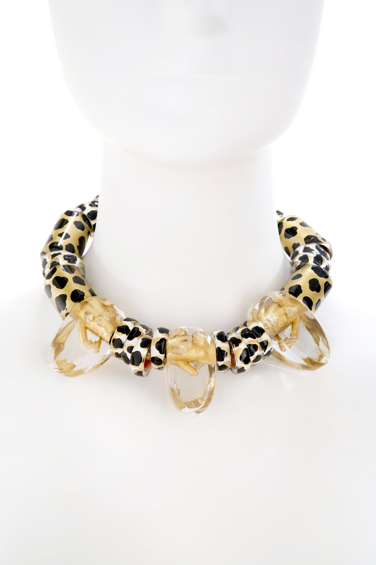 Christina McCarthy Lucite Leopard Choker