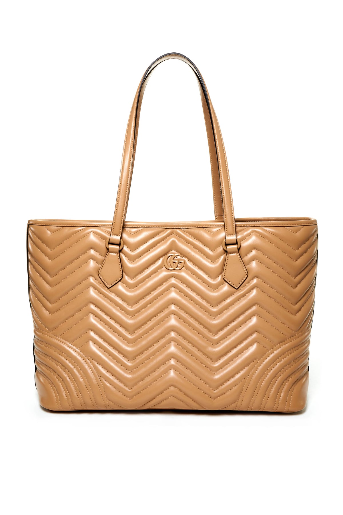 Gucci Marmont beige Metalasse GG Large Tote