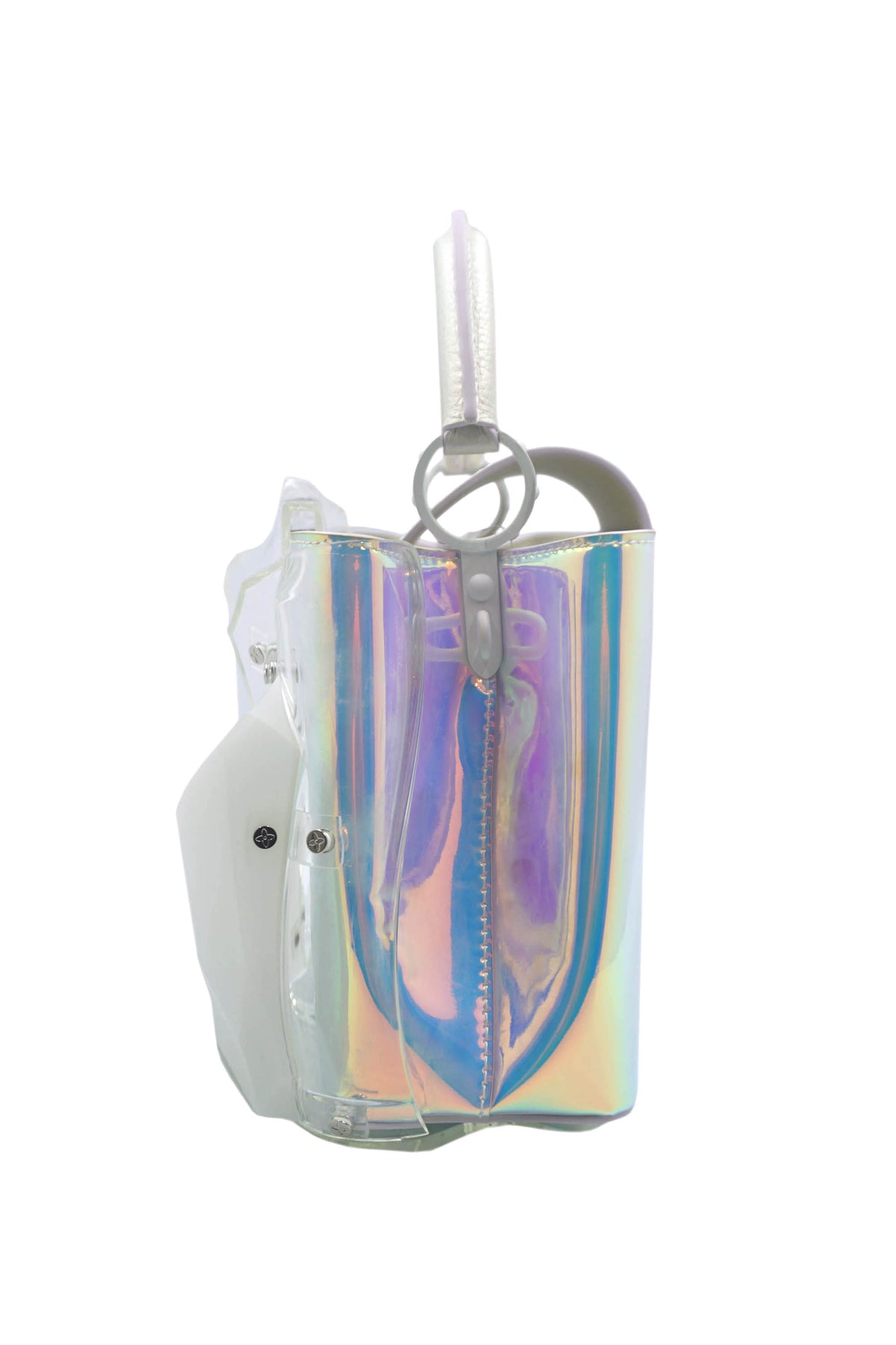 Louis Vuitton x Frank Gehry BB Capucines White Shimmer Haze Purse Limited Edition 45/80