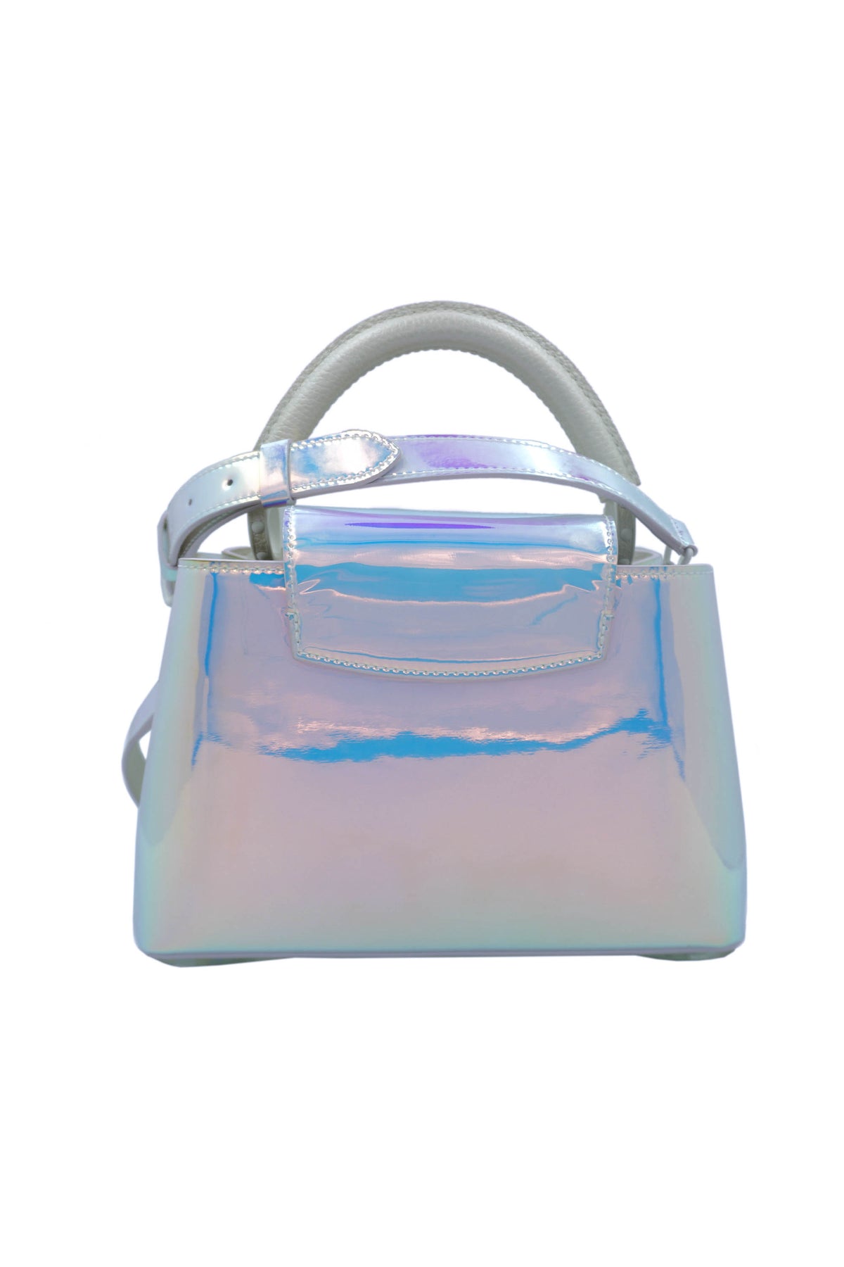 Louis Vuitton x Frank Gehry BB Capucines White Shimmer Haze Purse Limited Edition 45/80