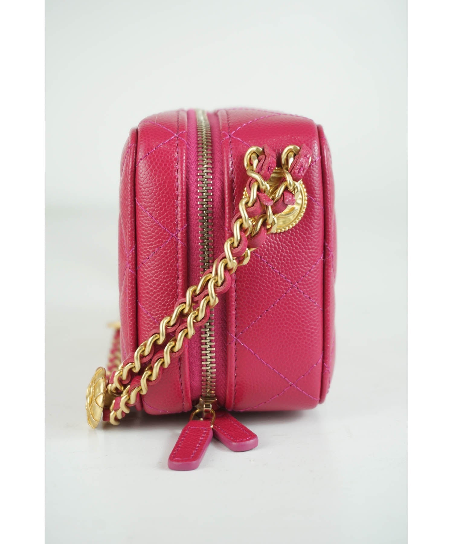 Chanel Fucshia Twist Your Buttons Mini Bag