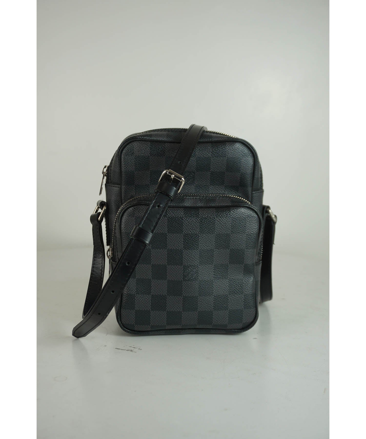 Louis Vuitton Black/Grey Damier Graphite Fabric and Leather Lace