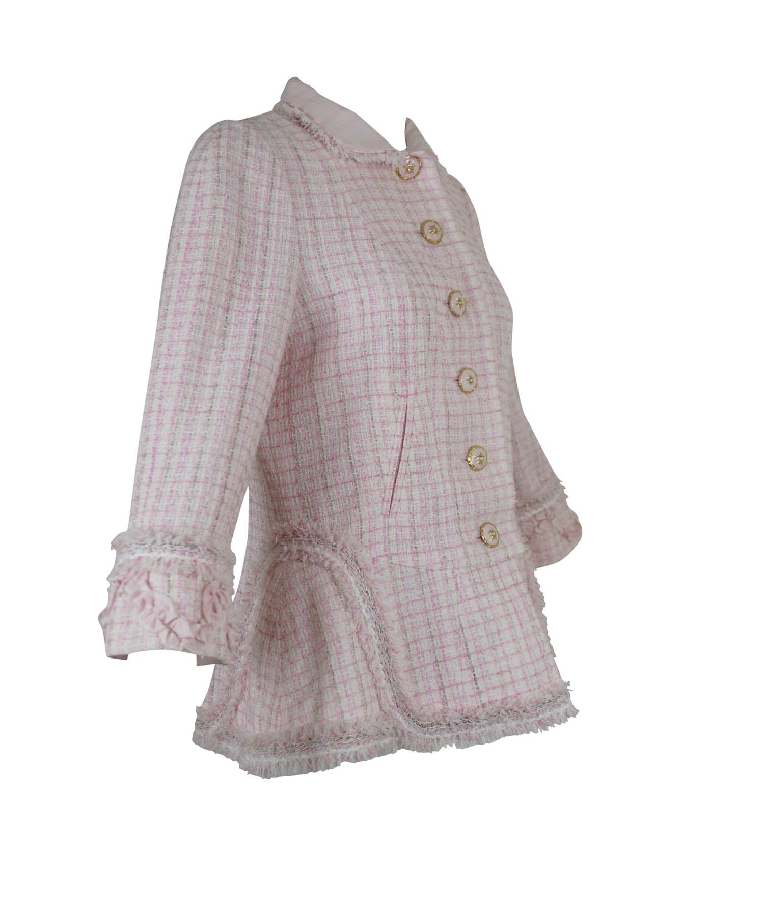 CHANEL Pink Fantasy Fringed Tweed Jacket  Fashion, Fashion week spring,  Fashion design clothes