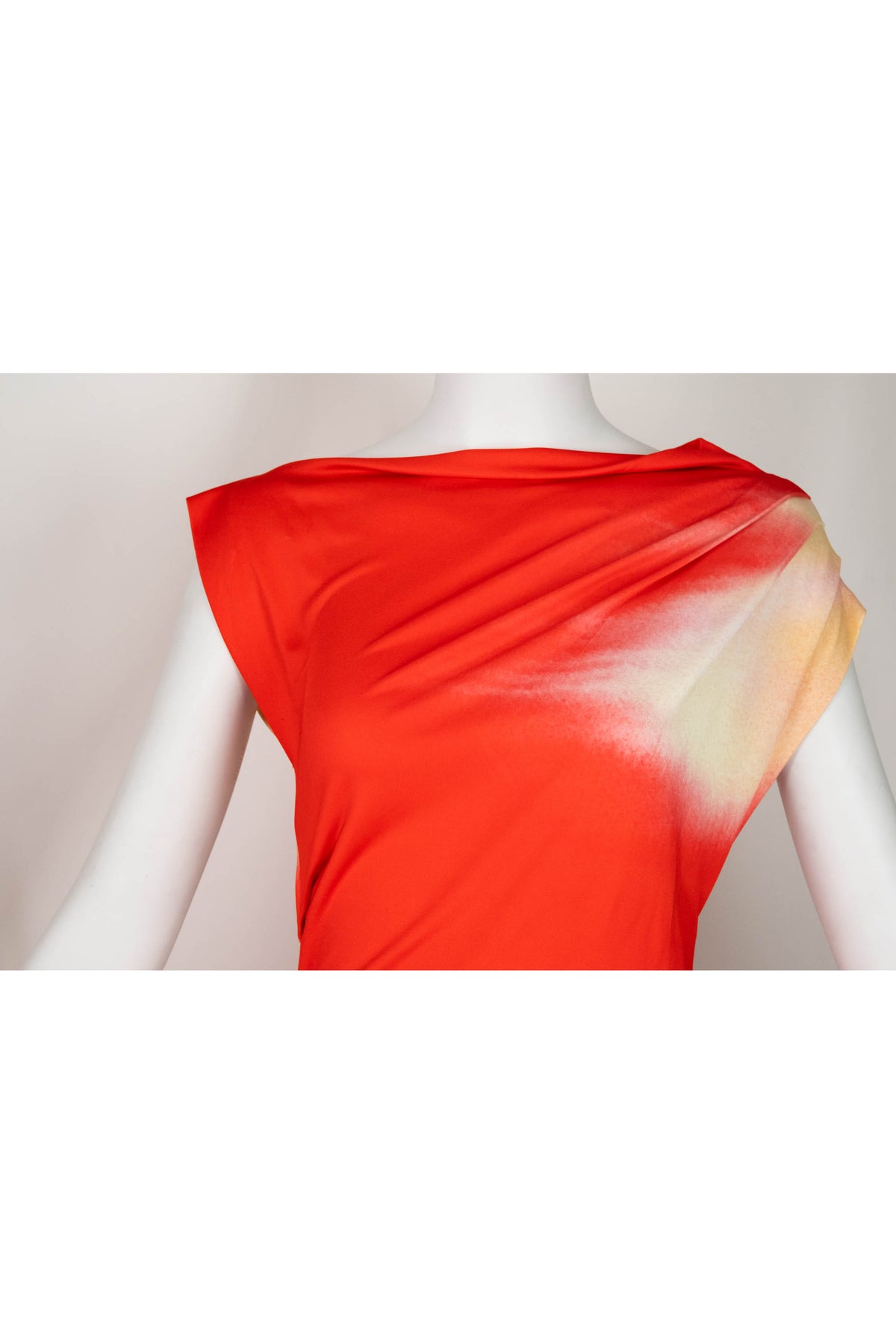 Oscar de la Renta Multi-Color Watercolor Jersey Maxi Dress 2025 Size 4