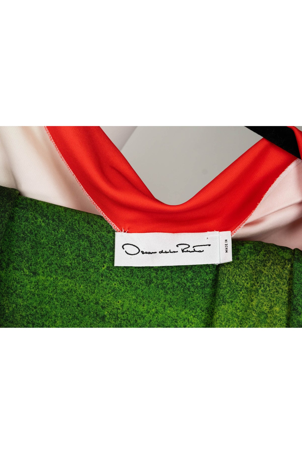 Oscar de la Renta Multi-Color Watercolor Jersey Maxi Dress 2025 Size 4