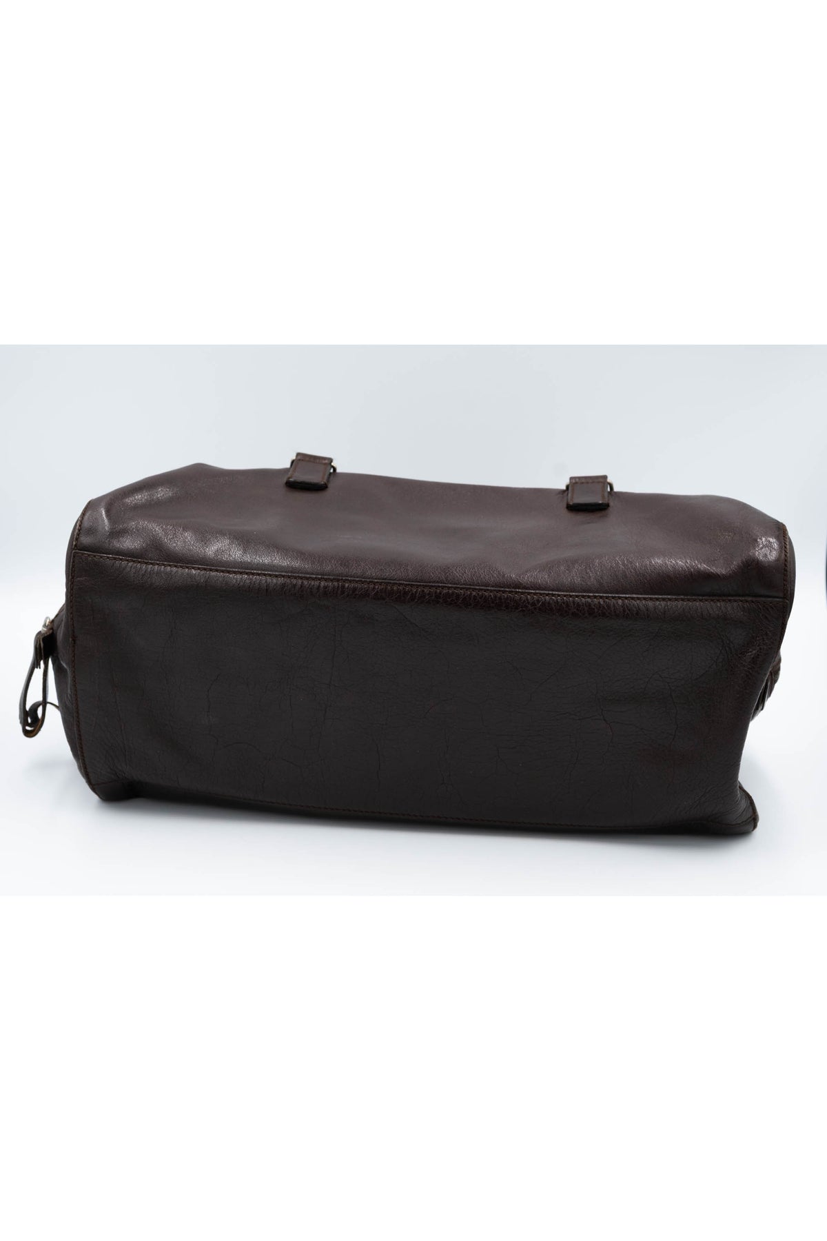 Miu Miu Brown Leather Dual Handle Purse