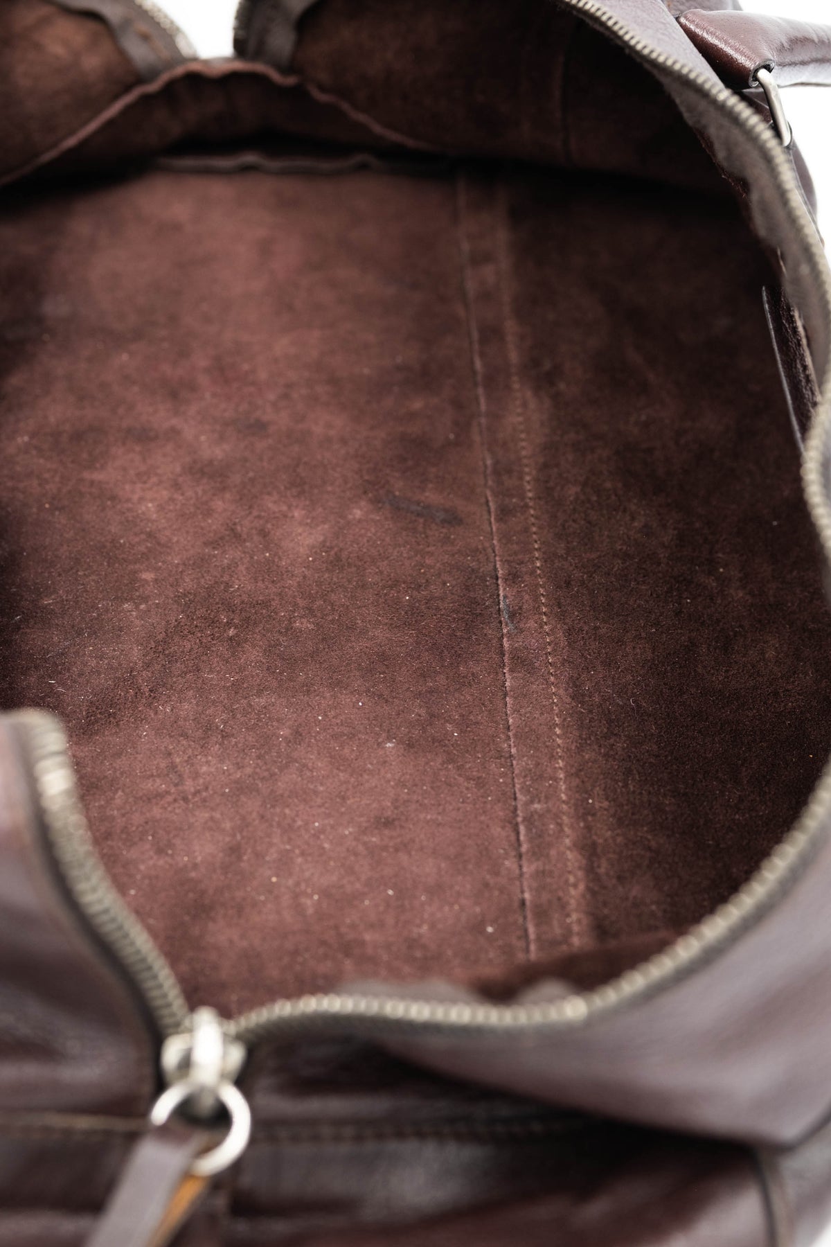 Miu Miu Brown Leather Dual Handle Purse