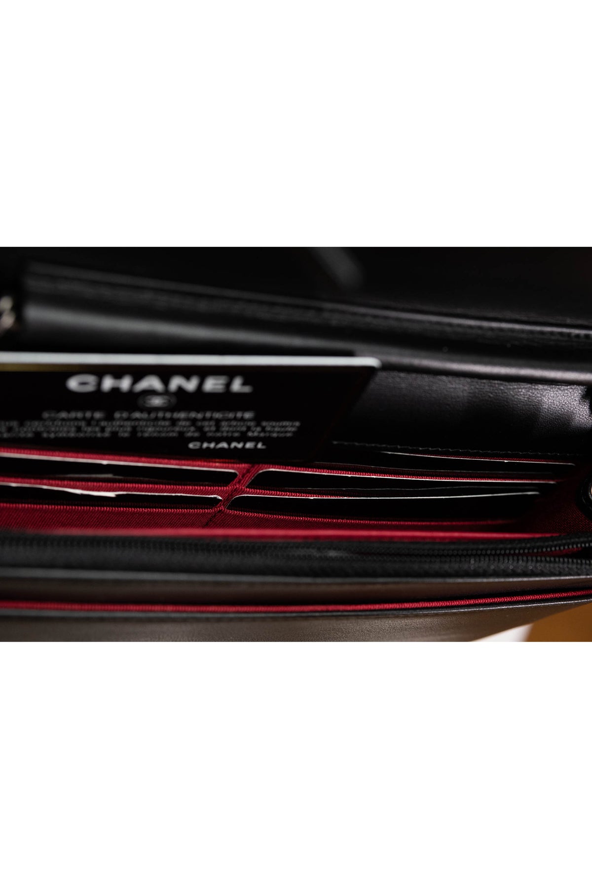 Chanel Size Small Beige Black Gabrielle Wallet on Chain Purse