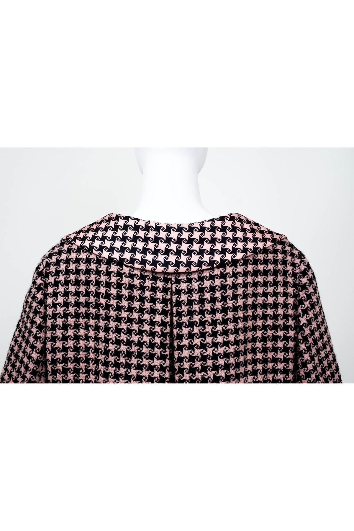 Gucci Salmon and Black Square G Print Wool Jacket Size 40 2022