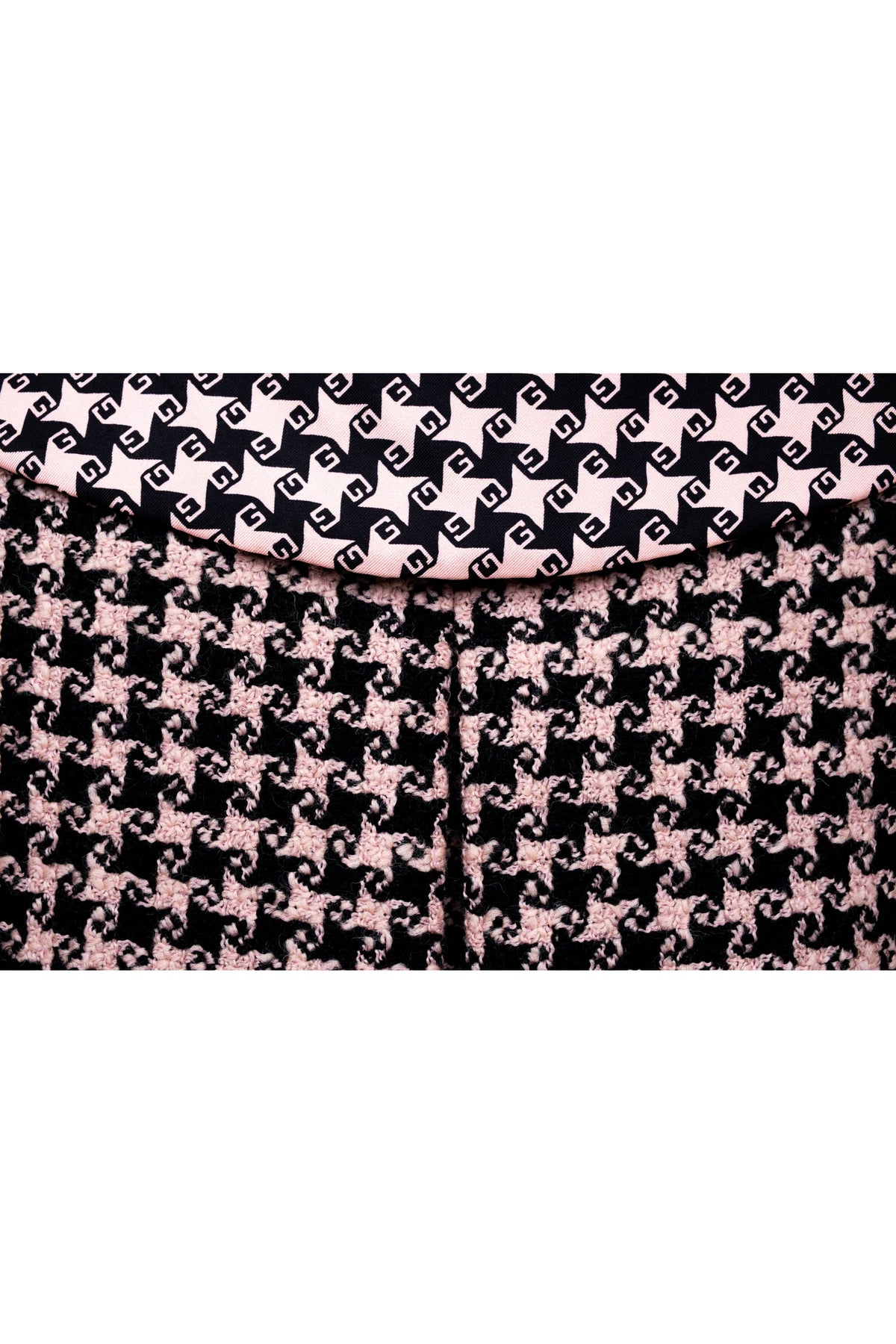 Gucci Salmon and Black Square G Print Wool Jacket Size 40 2022