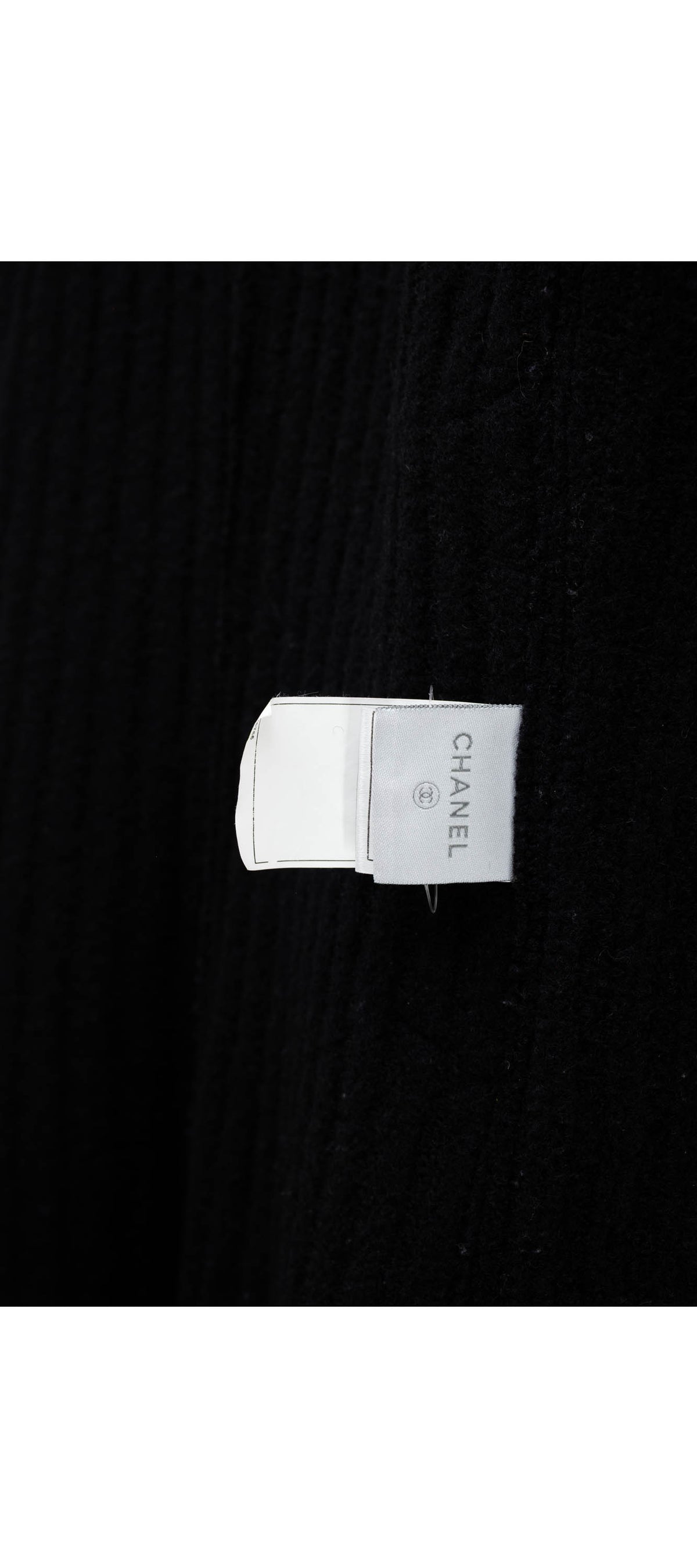 Chanel ID Black and White Trim Pea Coat Size 38